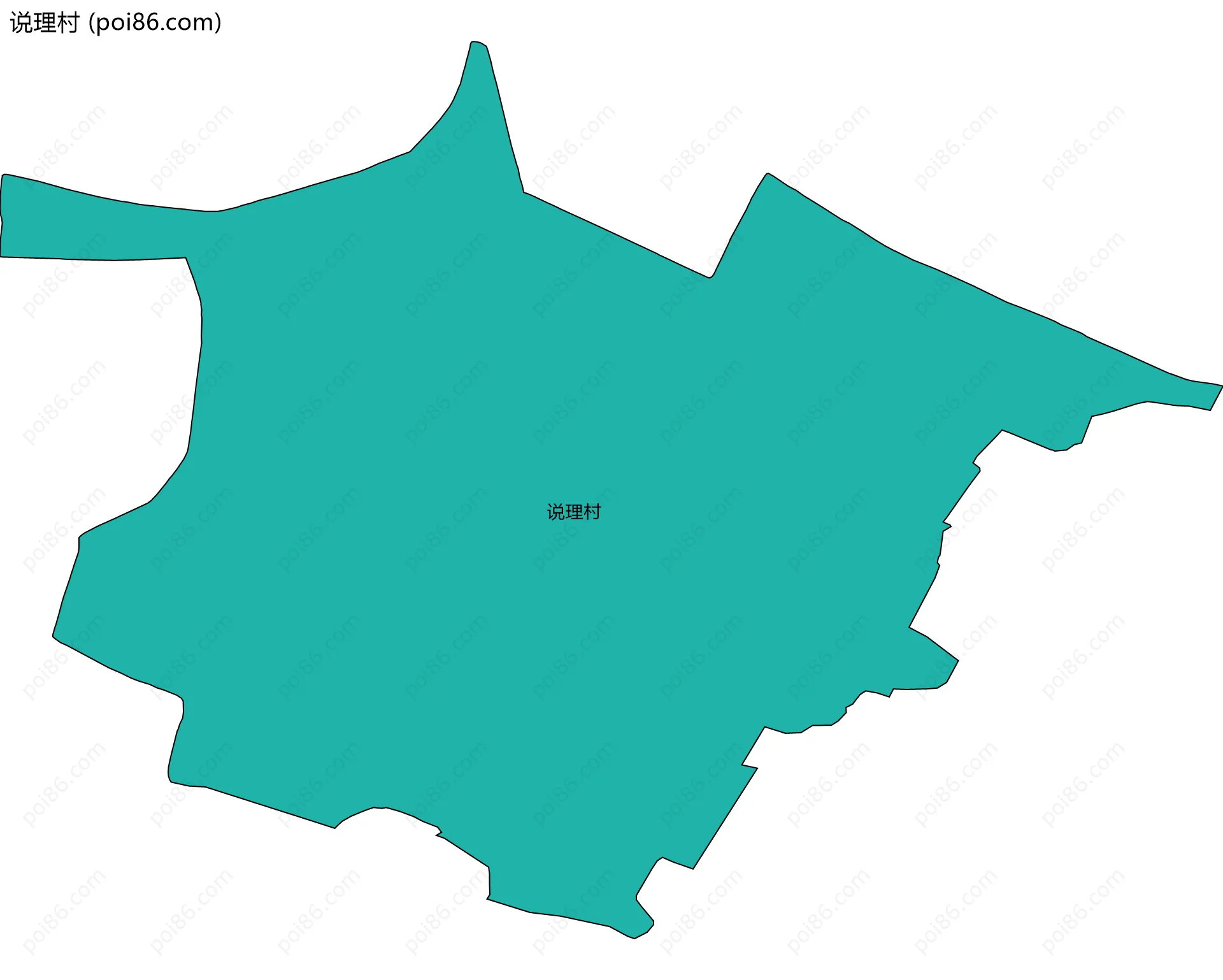 说理村边界地图