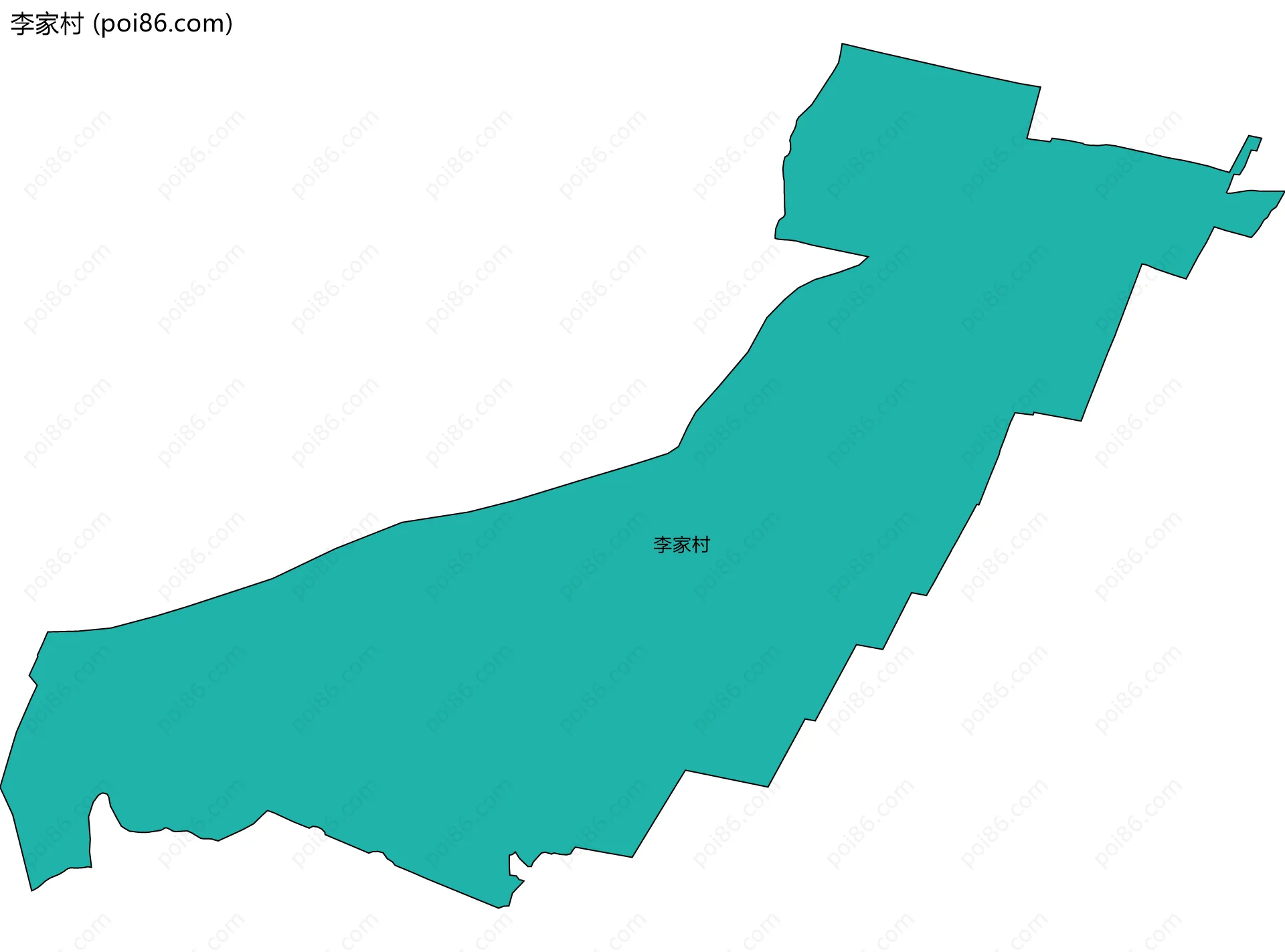 李家村边界地图
