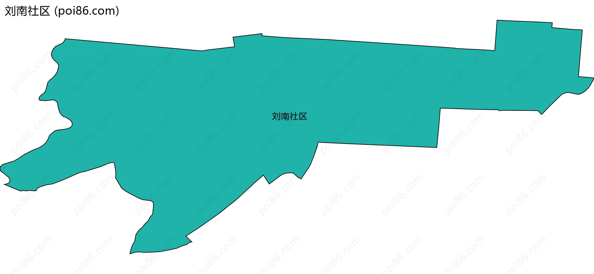 刘南社区边界地图
