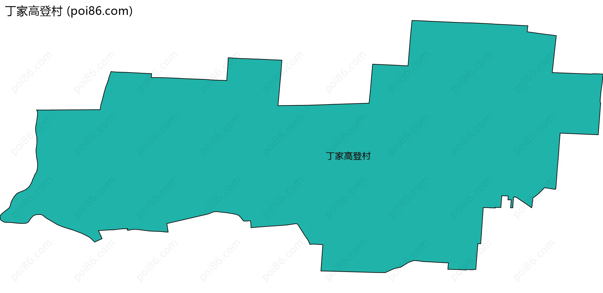 丁家高登村边界地图