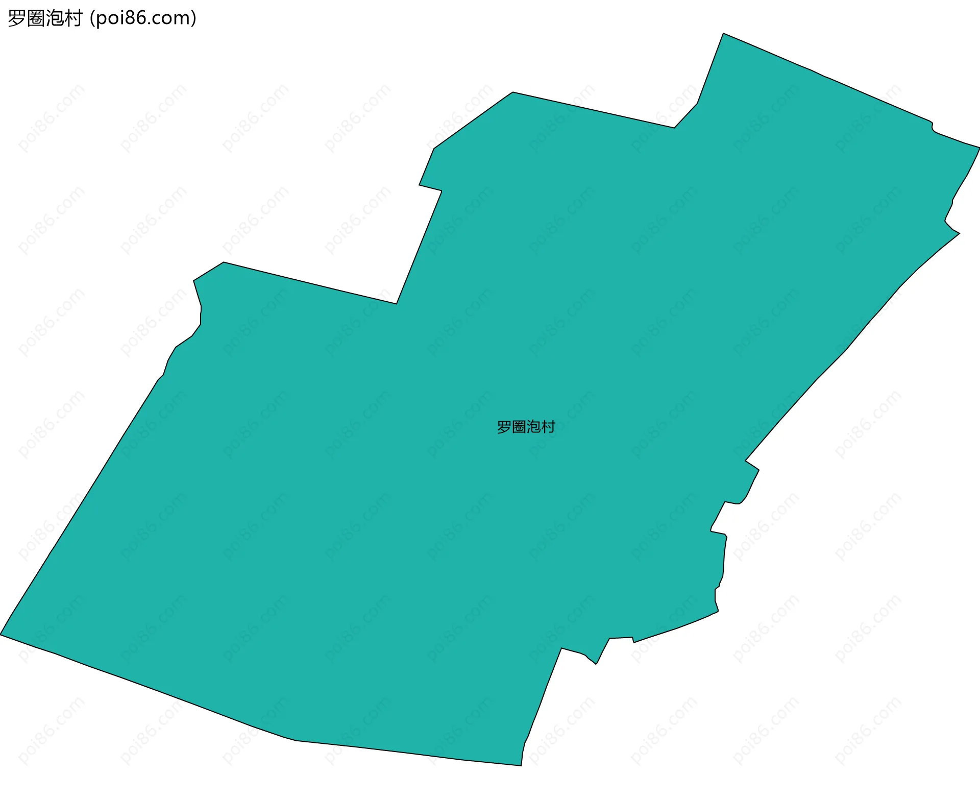 罗圈泡村边界地图