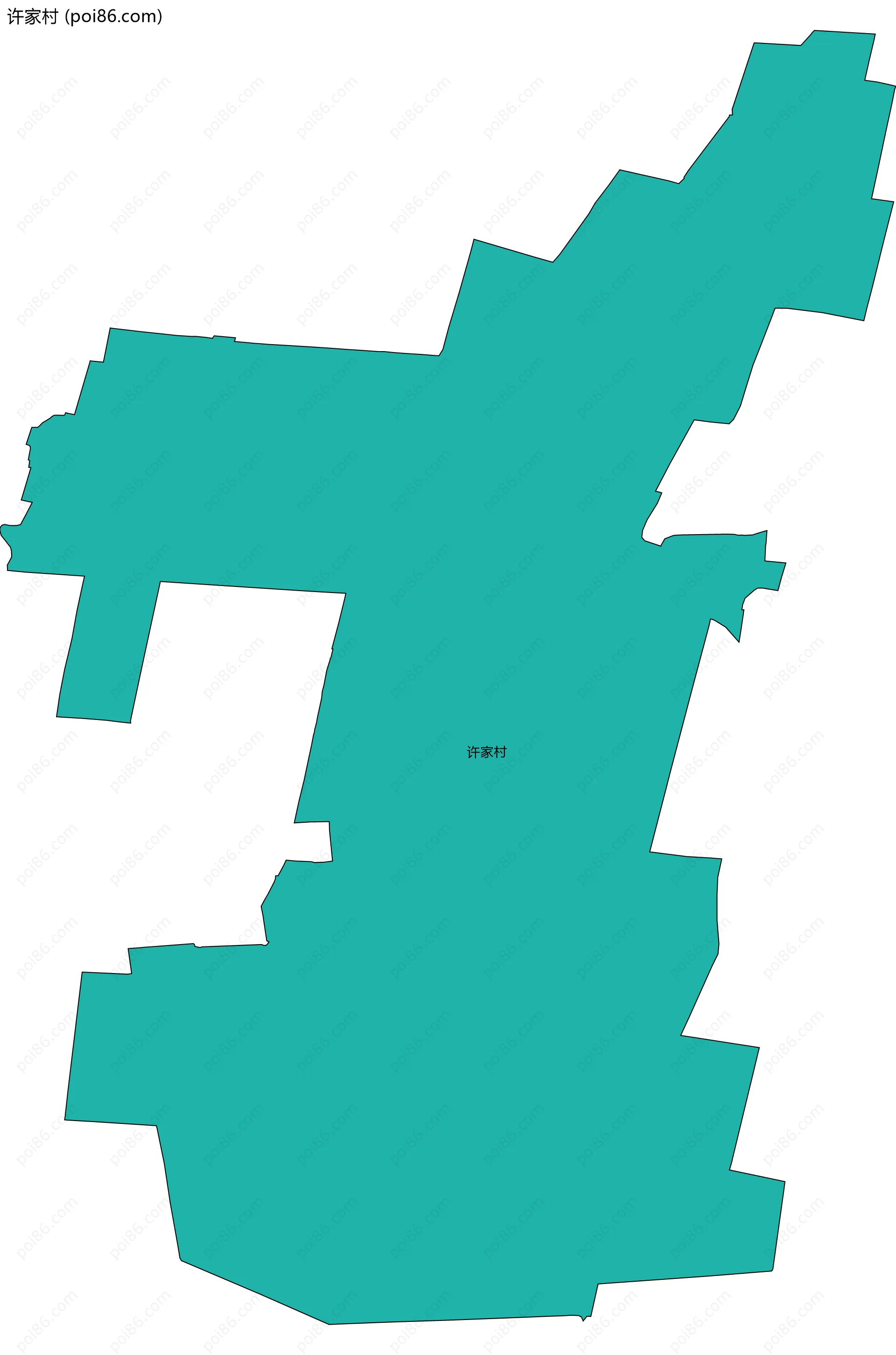 许家村边界地图