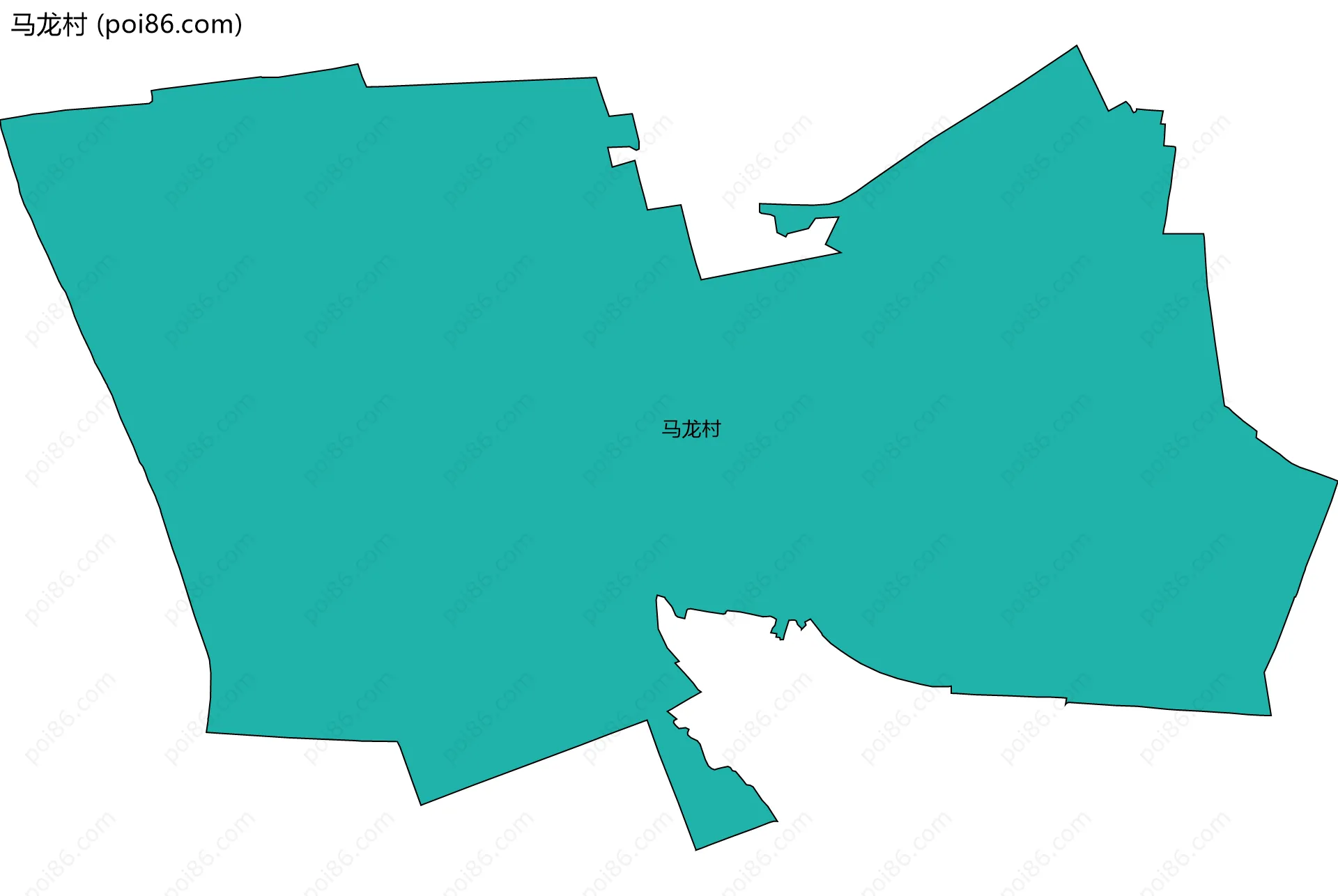 马龙村边界地图