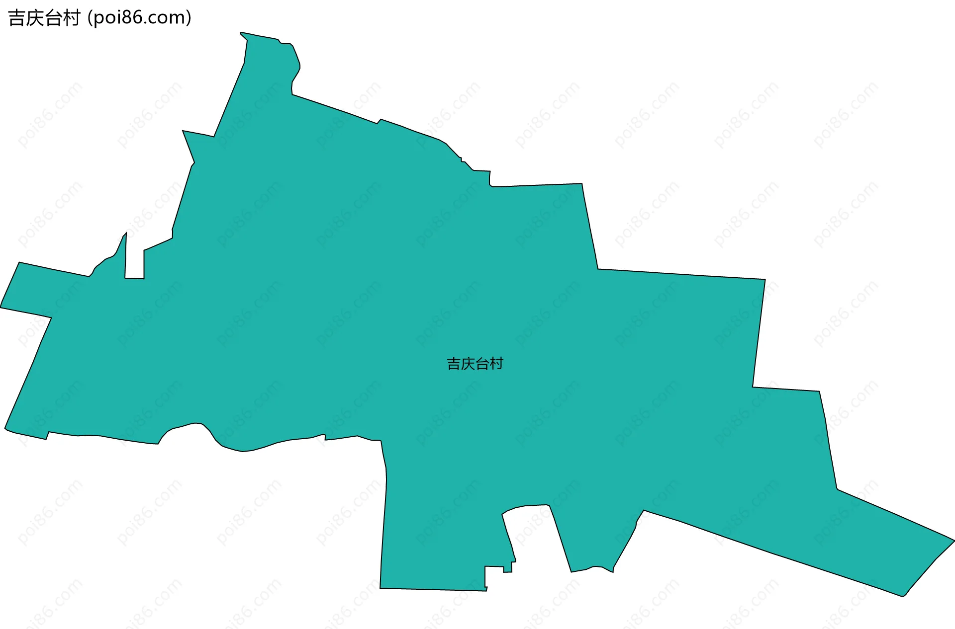 吉庆台村边界地图