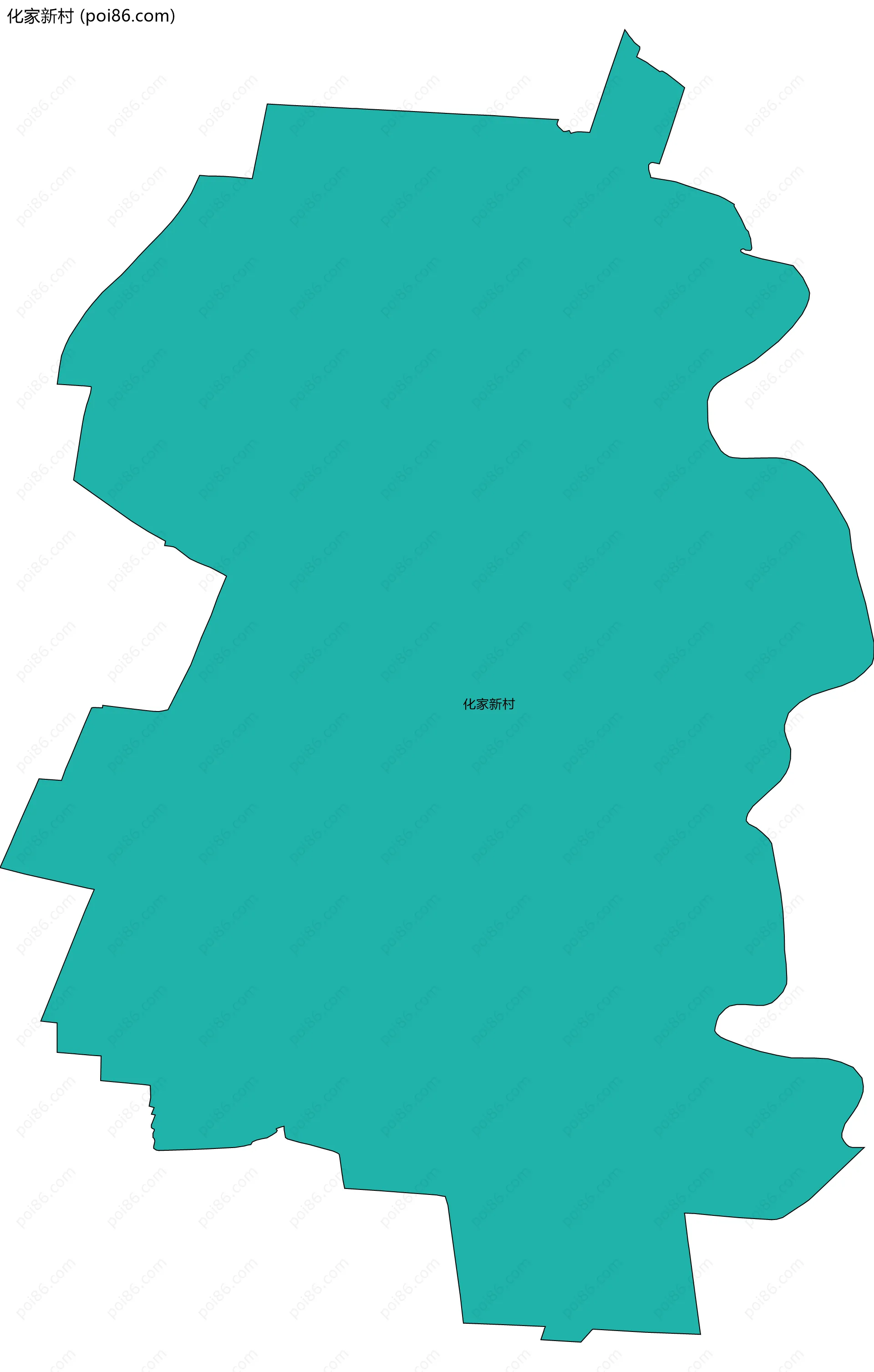 化家新村边界地图