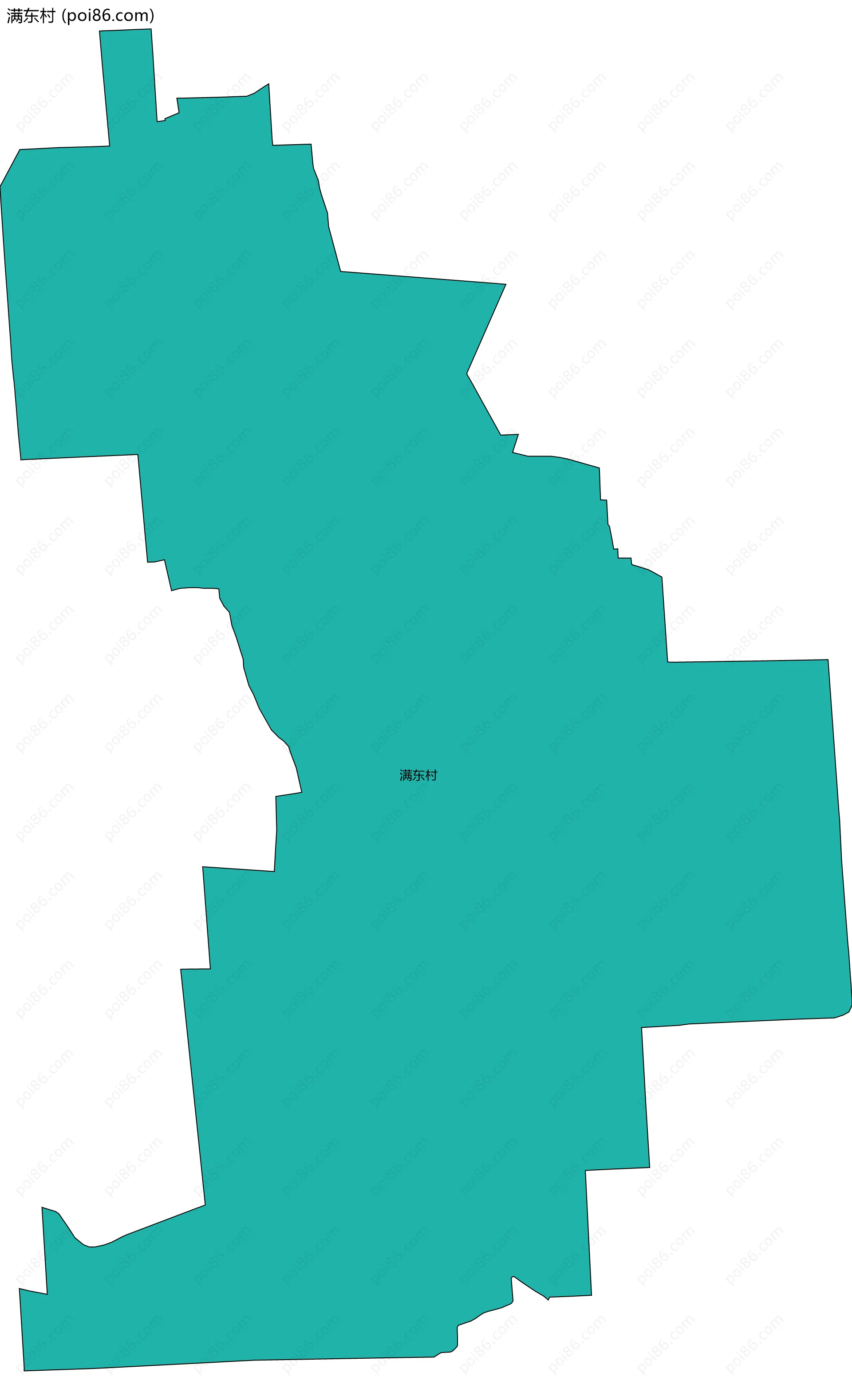 满东村边界地图