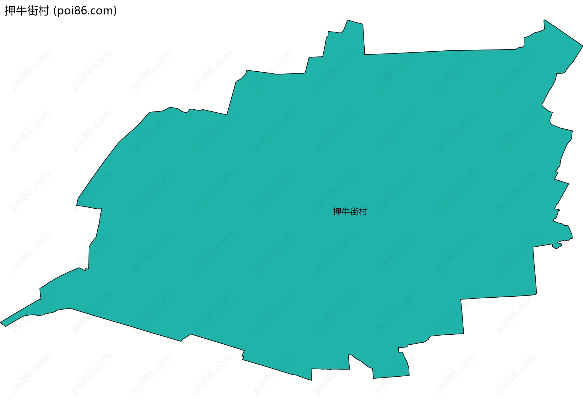 押牛街村边界地图