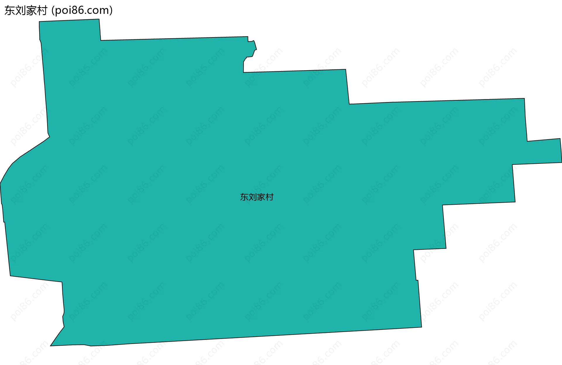 东刘家村边界地图