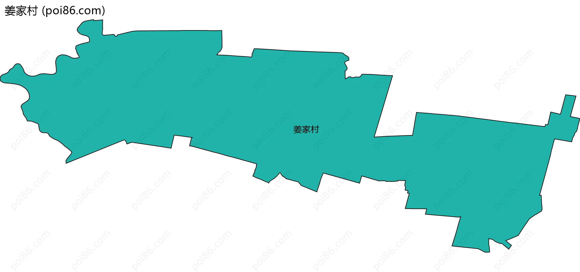 姜家村边界地图