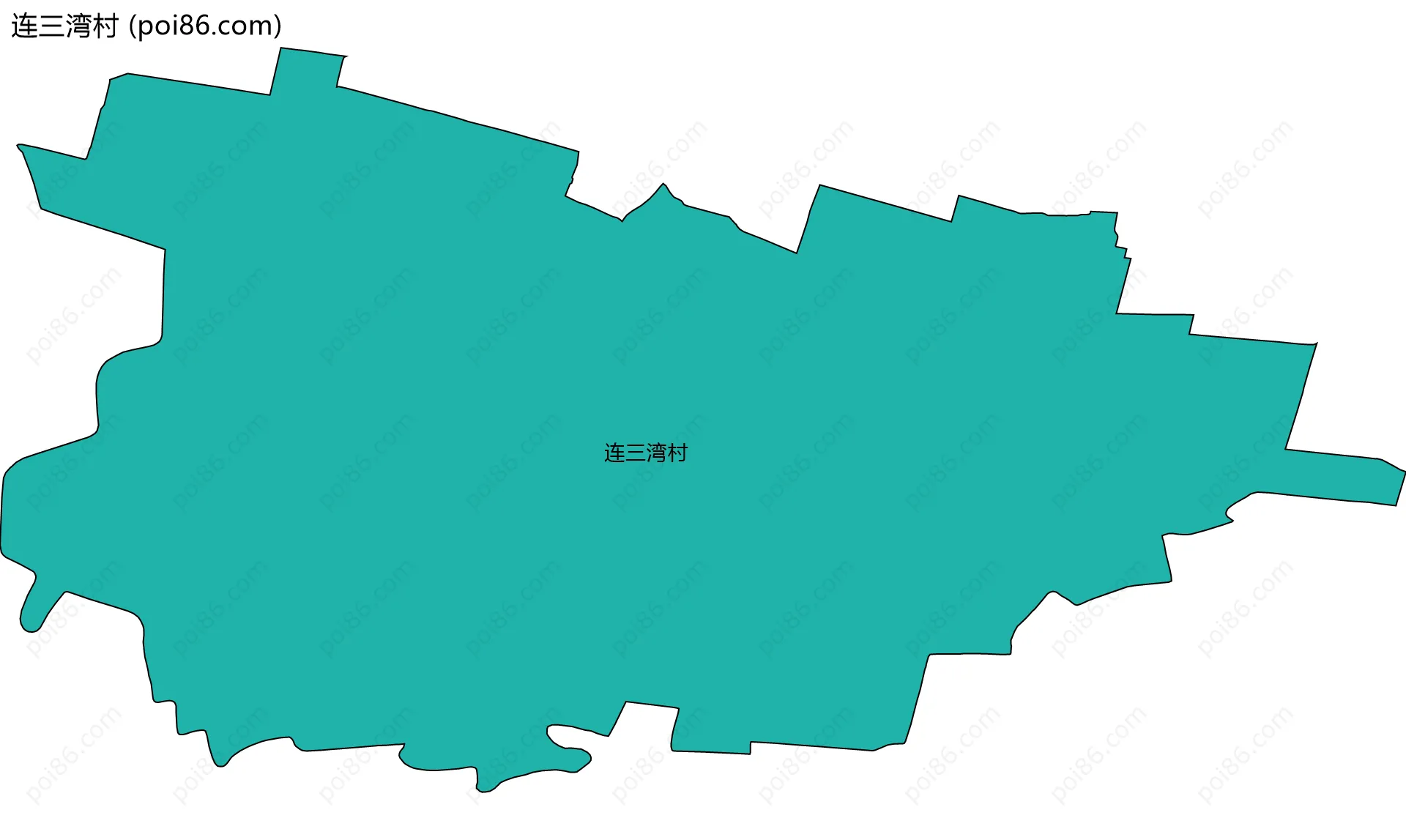 连三湾村边界地图