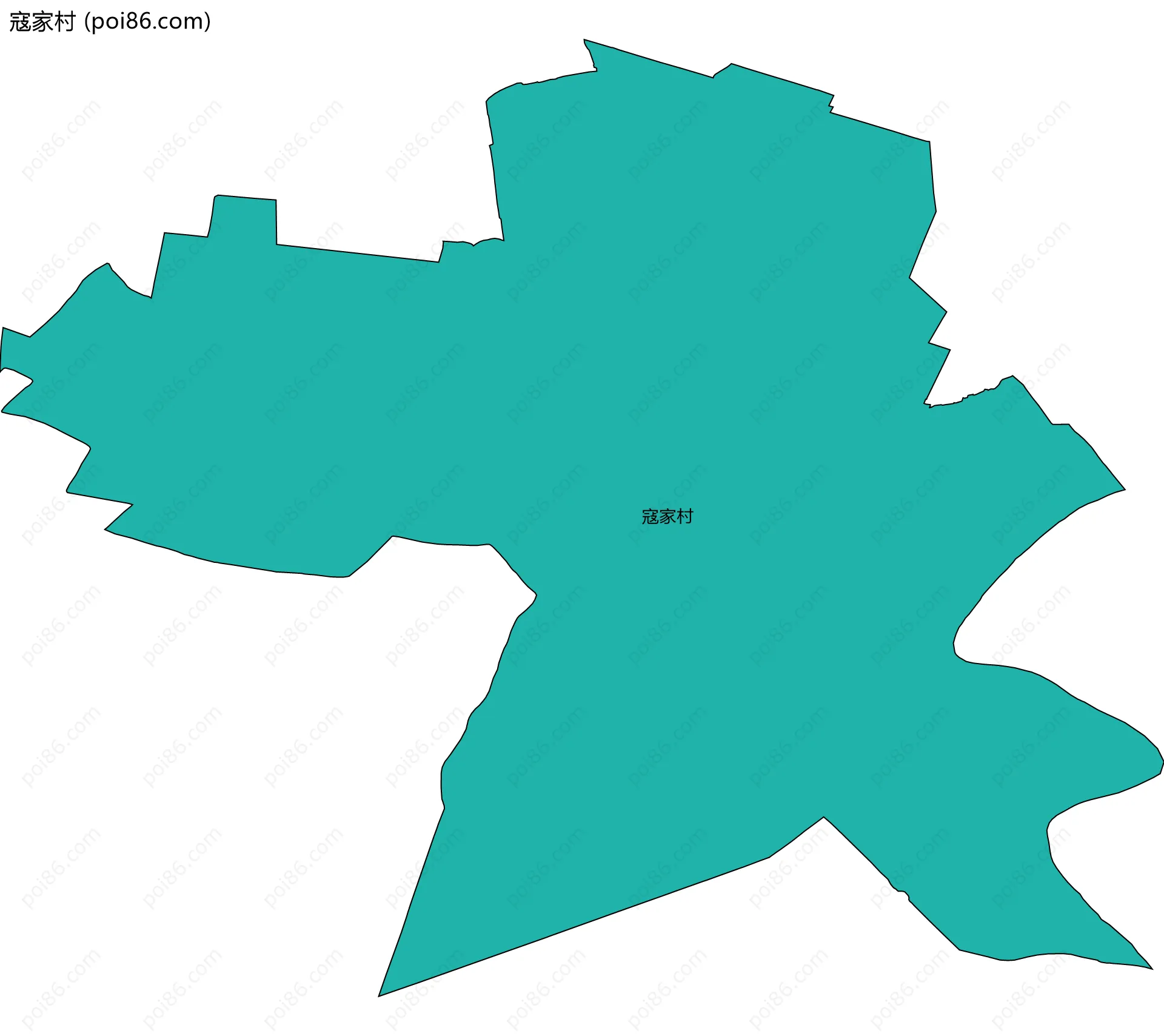 寇家村边界地图