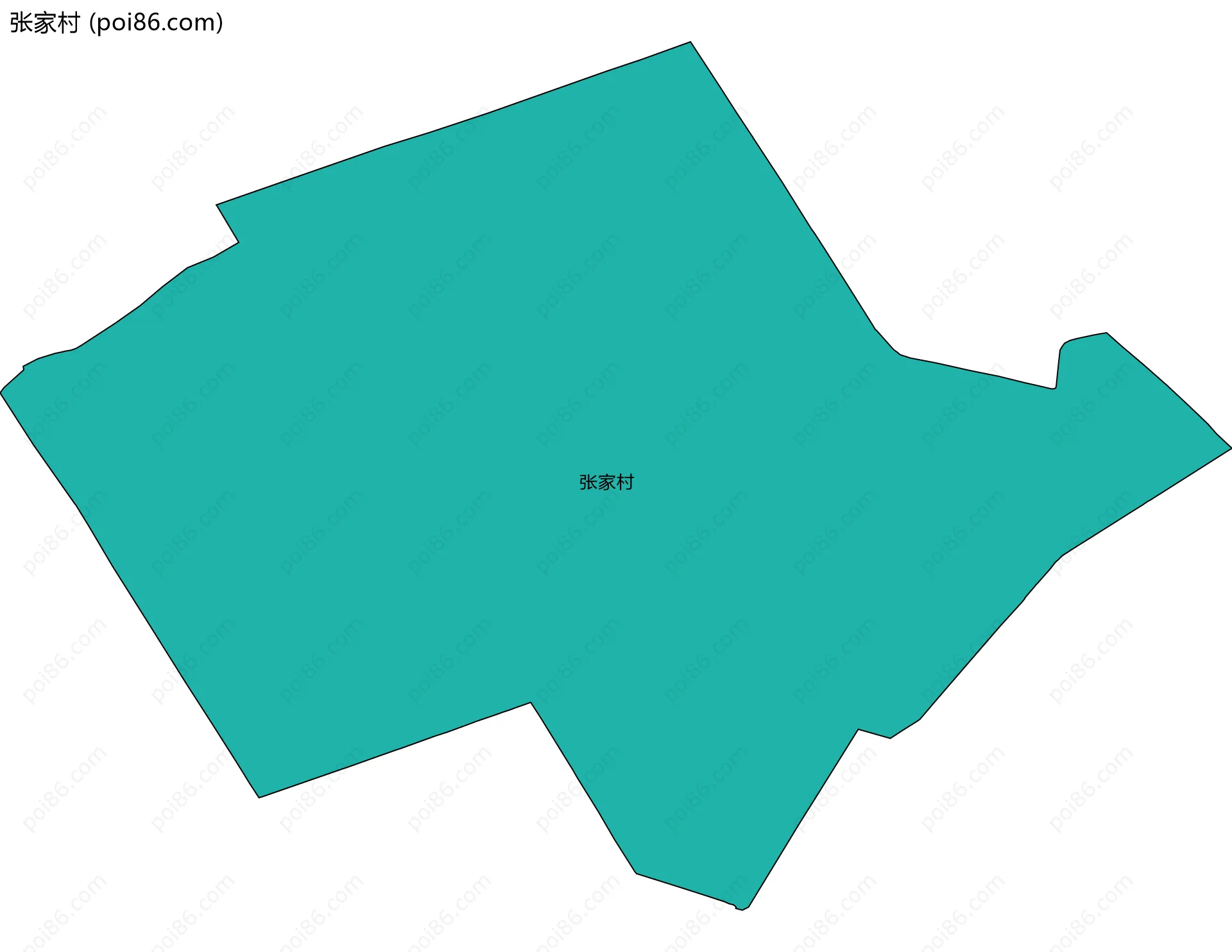 张家村边界地图