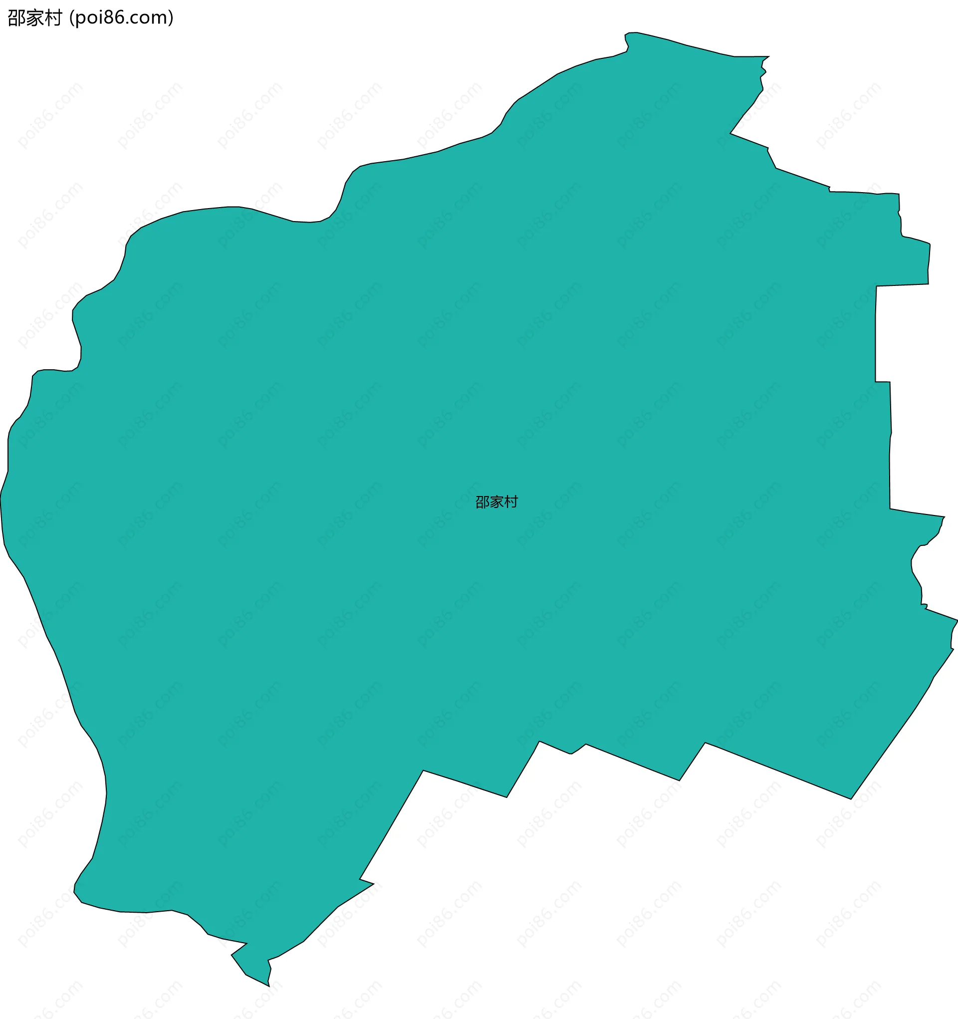 邵家村边界地图