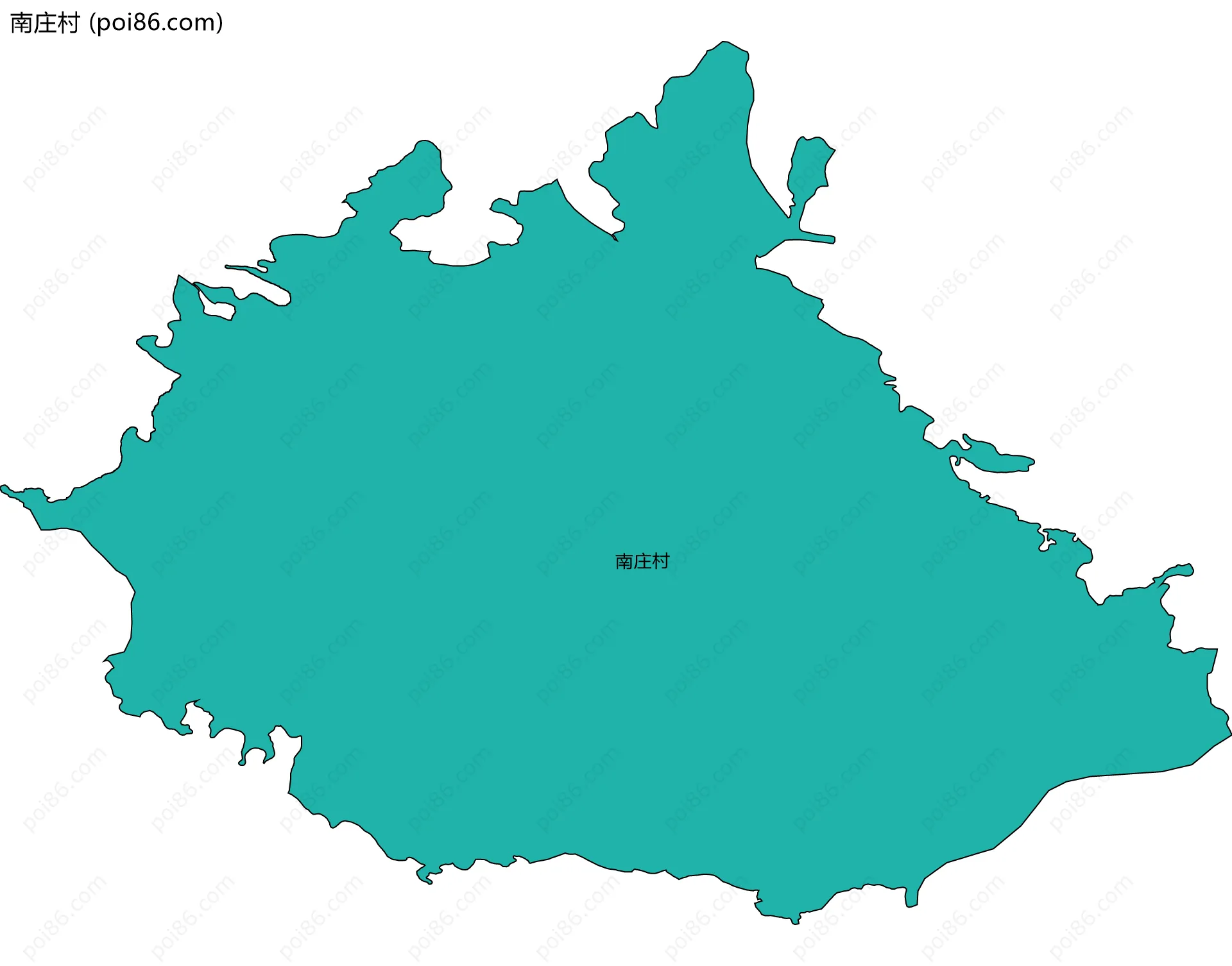 南庄村边界地图