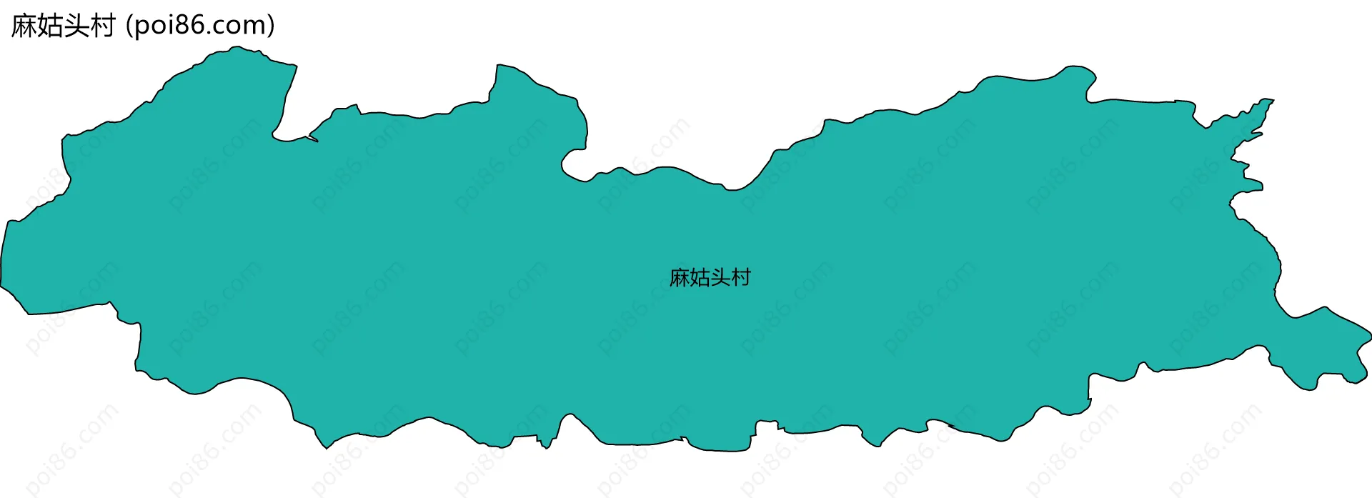 麻姑头村边界地图