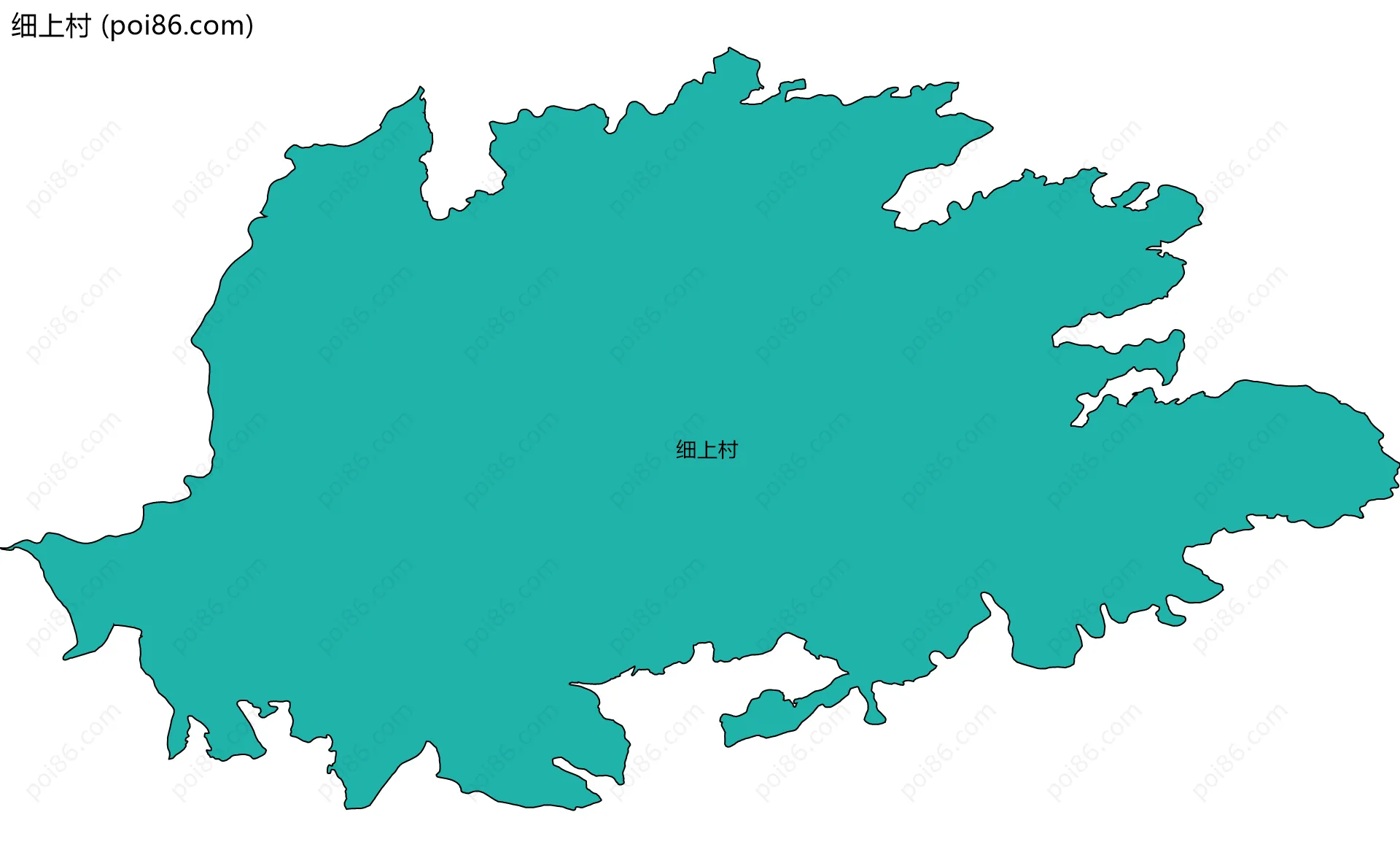 细上村边界地图