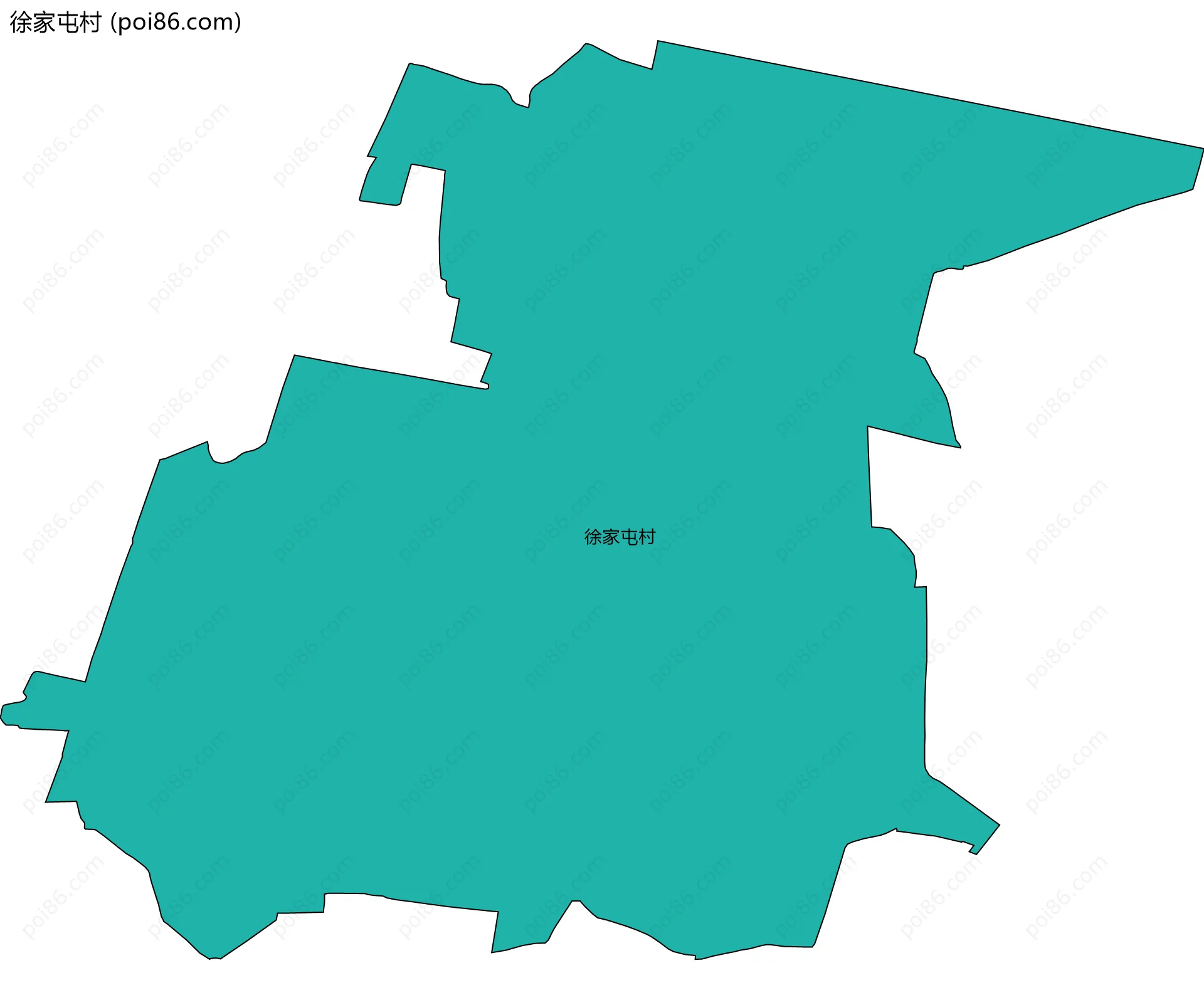 徐家屯村边界地图