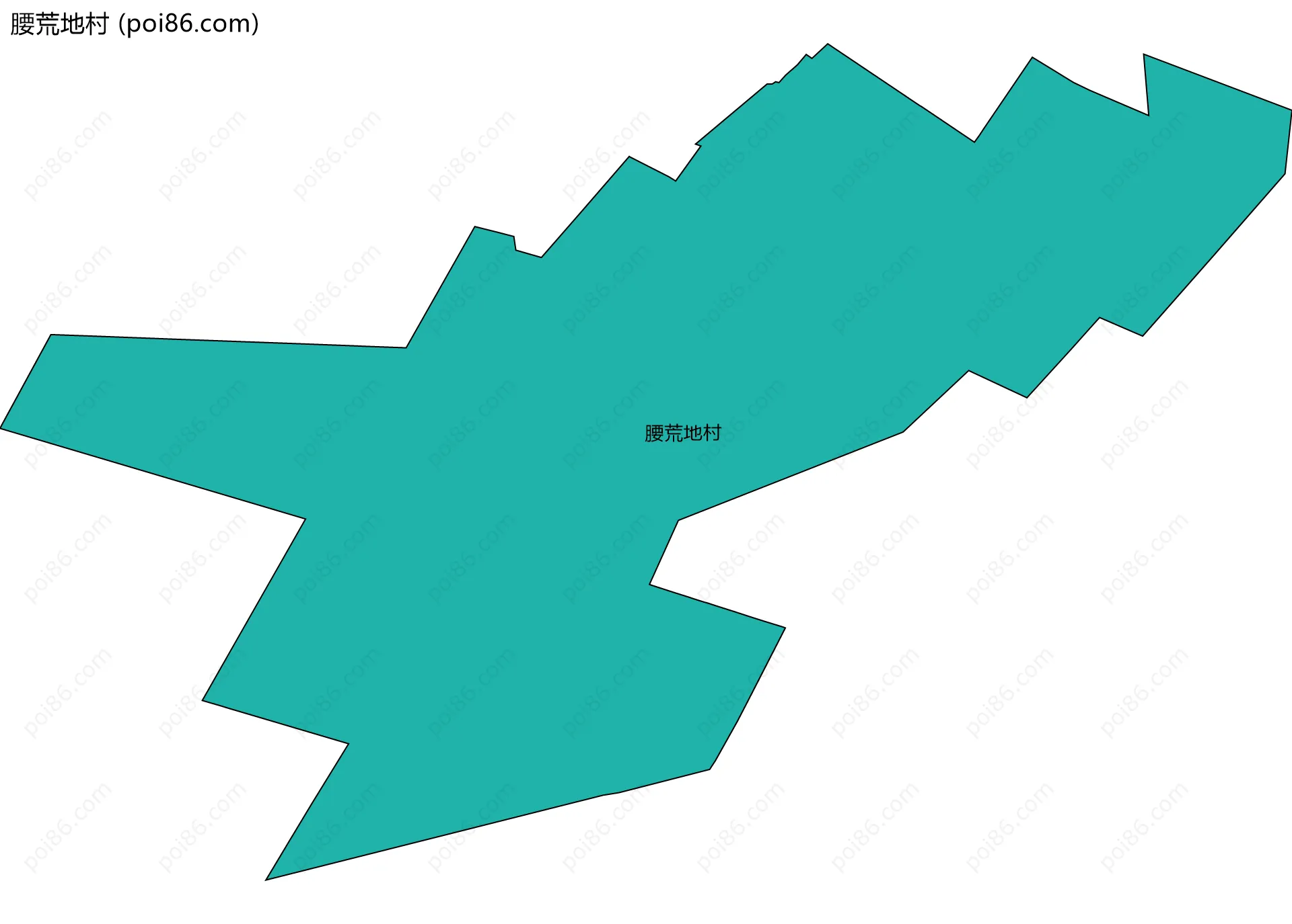 腰荒地村边界地图