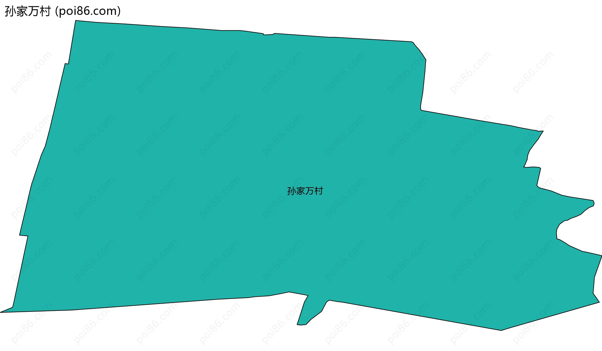 孙家万村边界地图