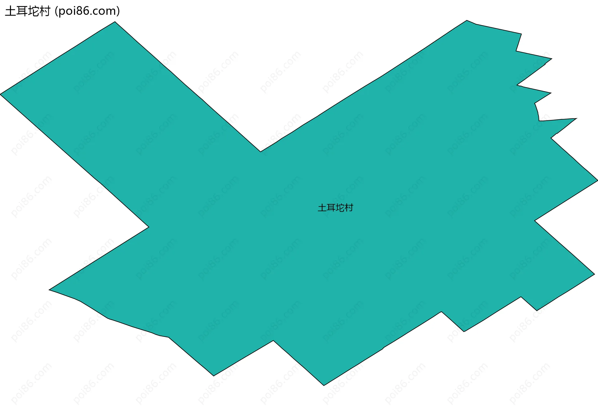 土耳坨村边界地图