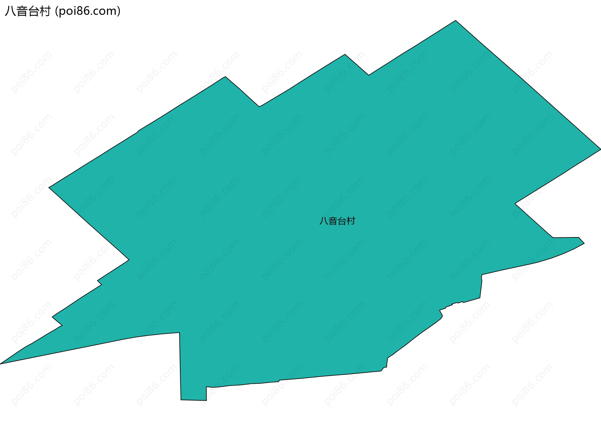 八音台村边界地图