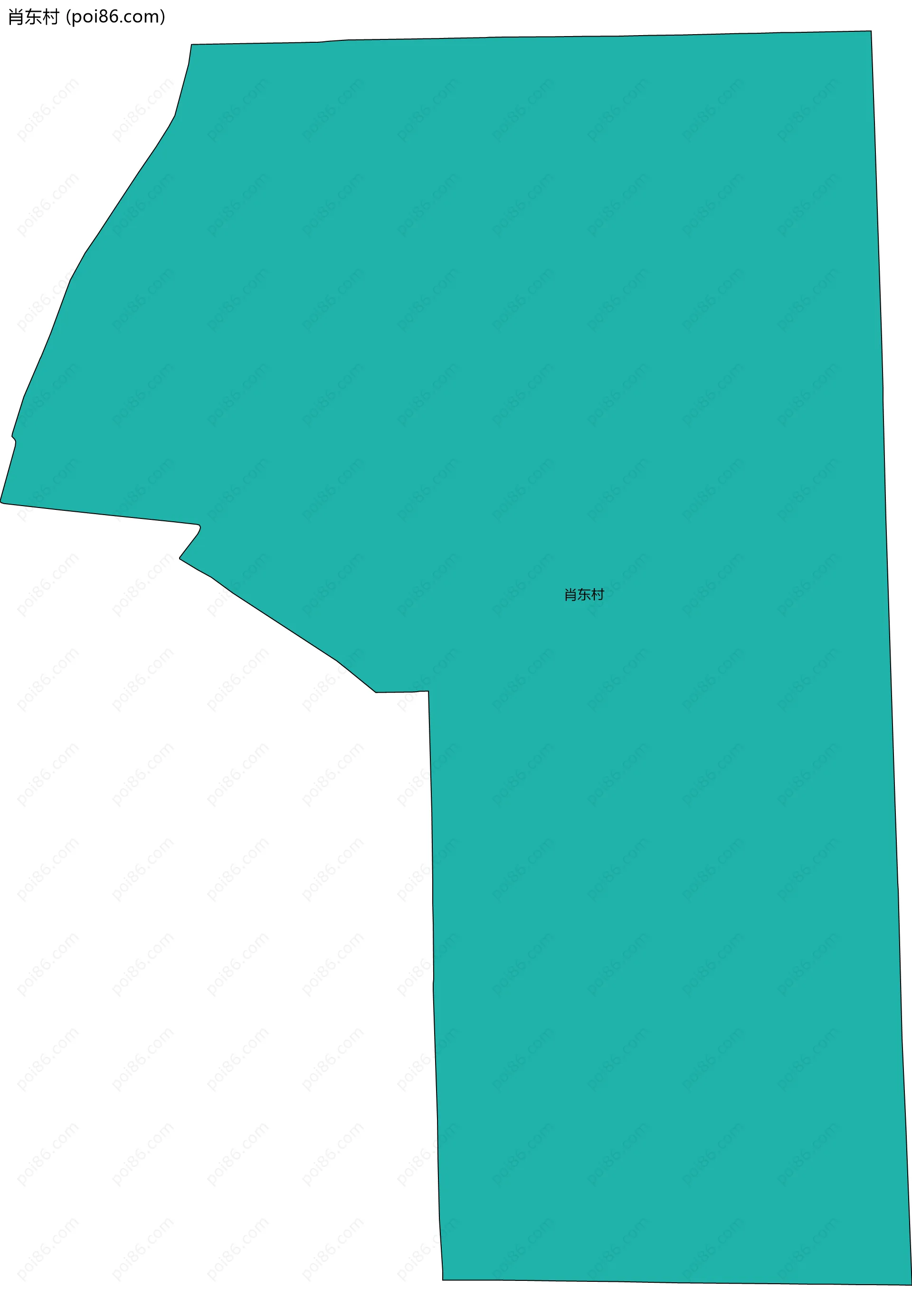 肖东村边界地图