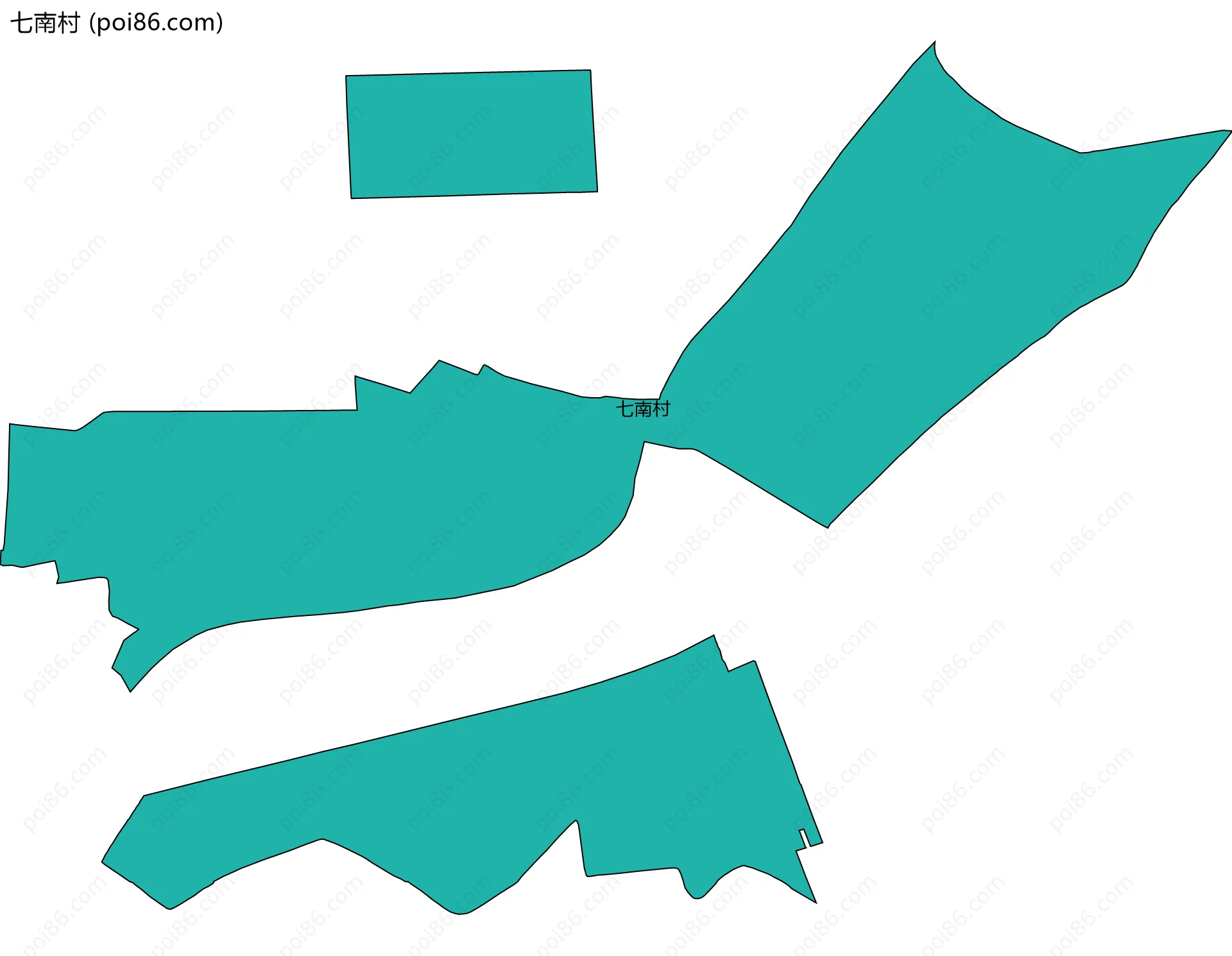 七南村边界地图