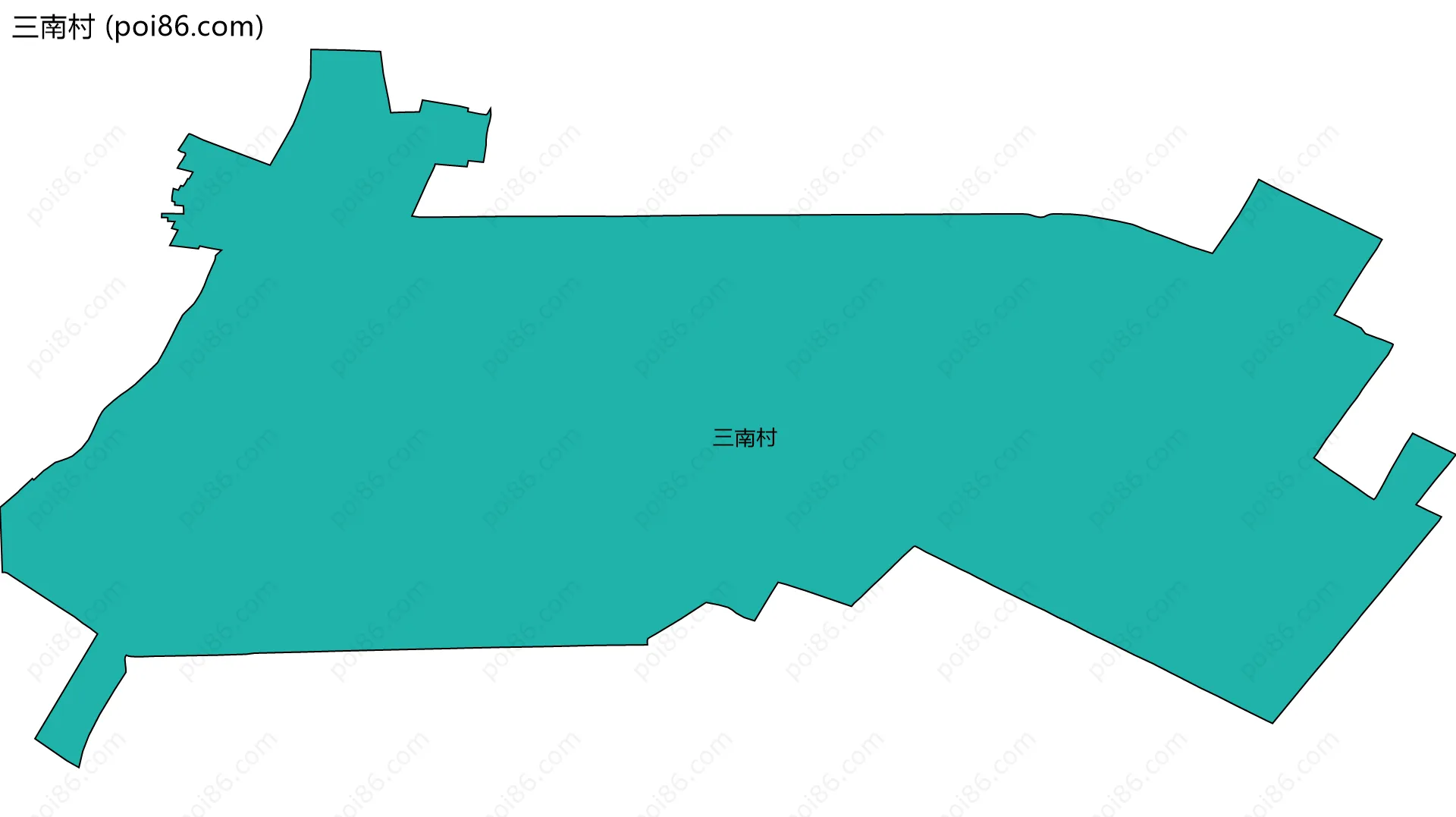 三南村边界地图