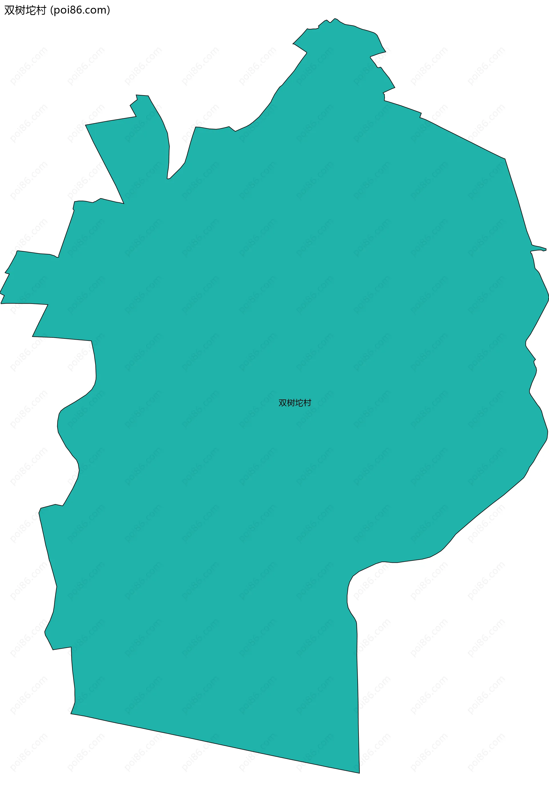 双树坨村边界地图