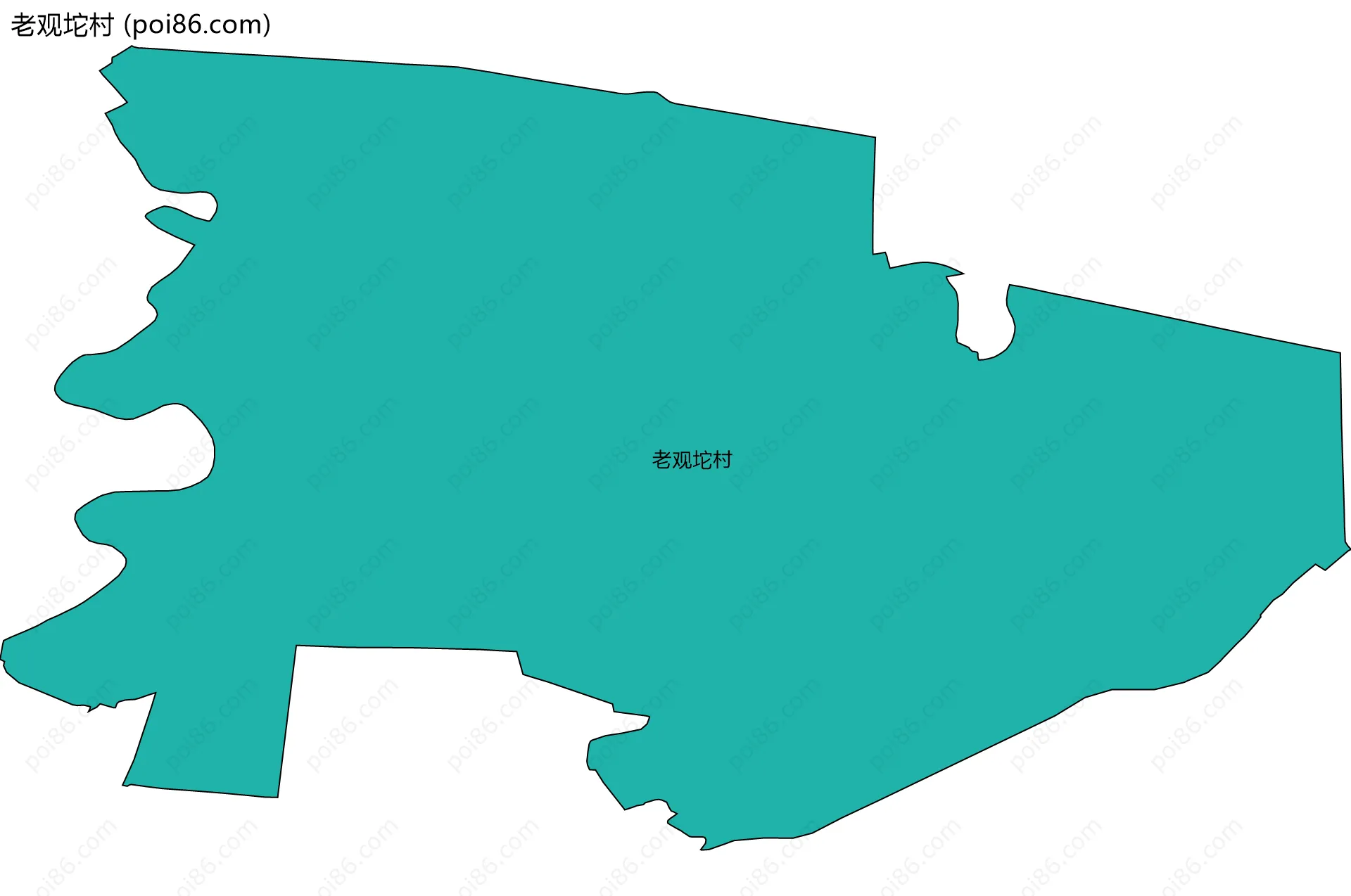 老观坨村边界地图