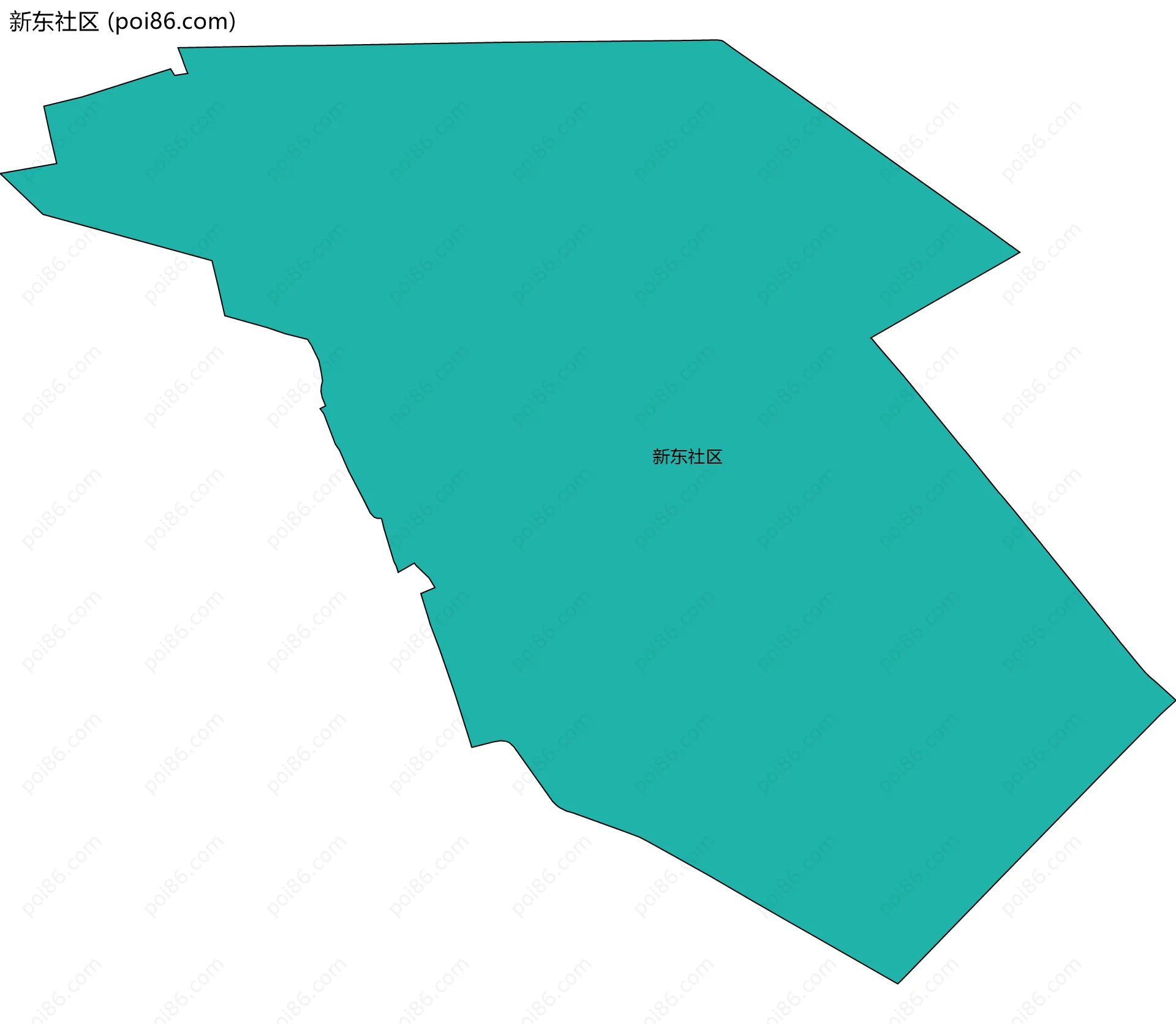 新东社区边界地图