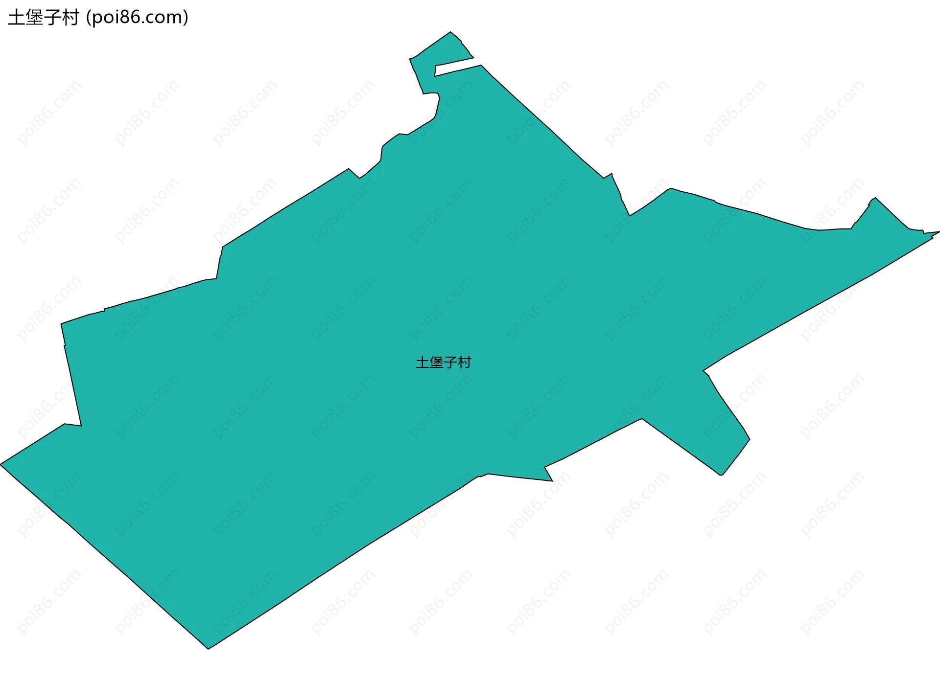 土堡子村边界地图