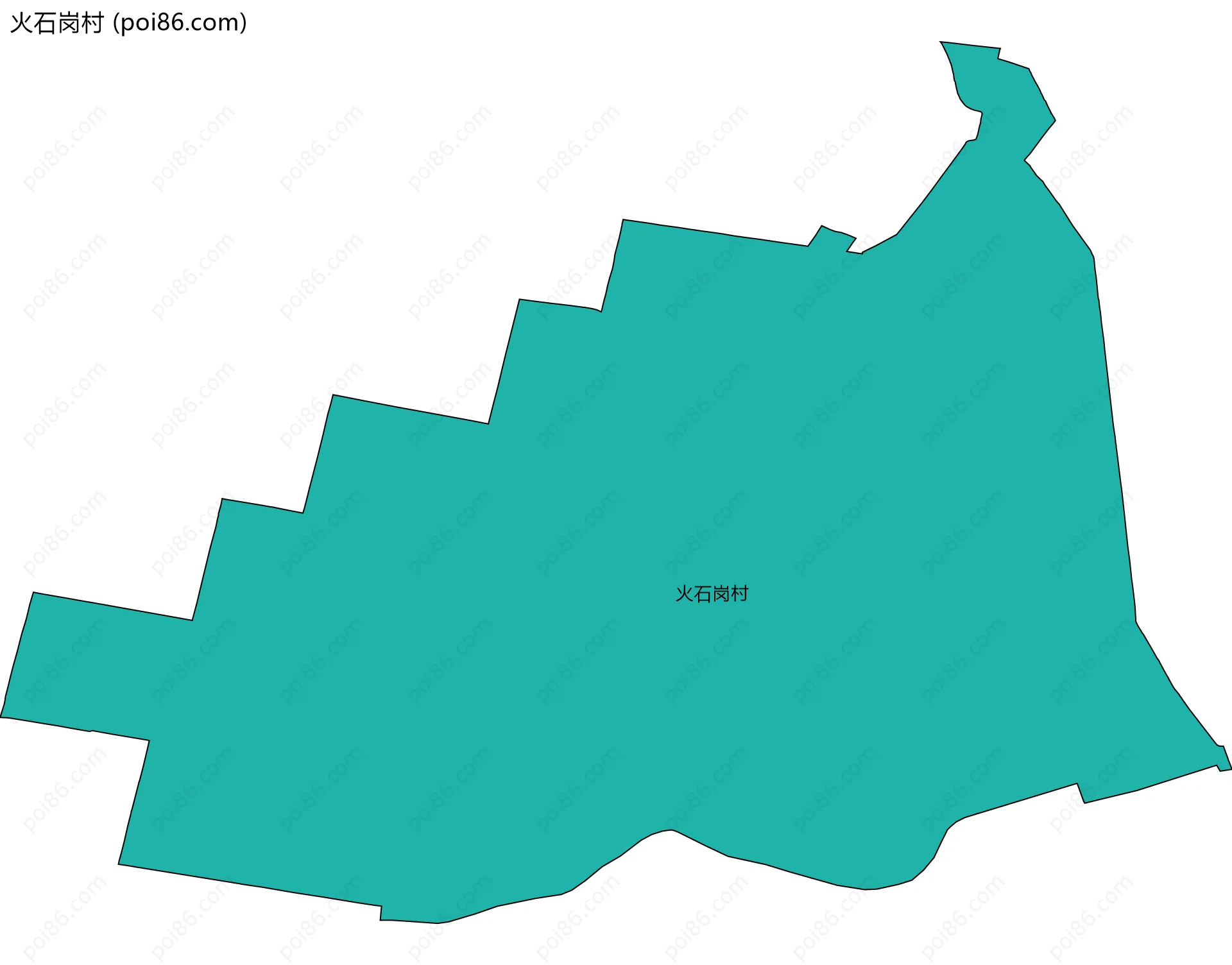 火石岗村边界地图