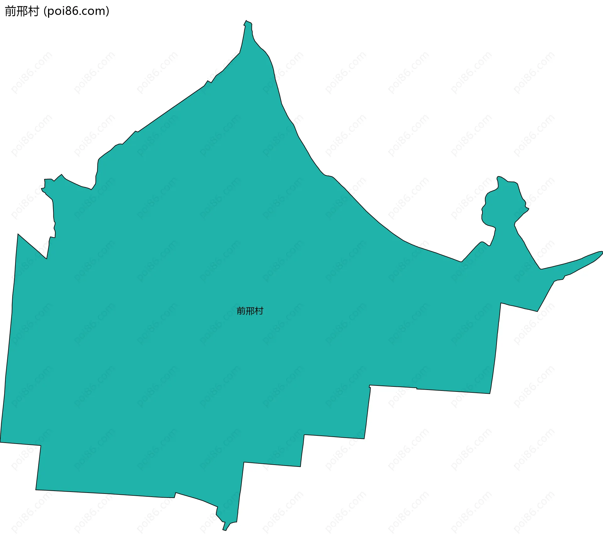 前邢村边界地图