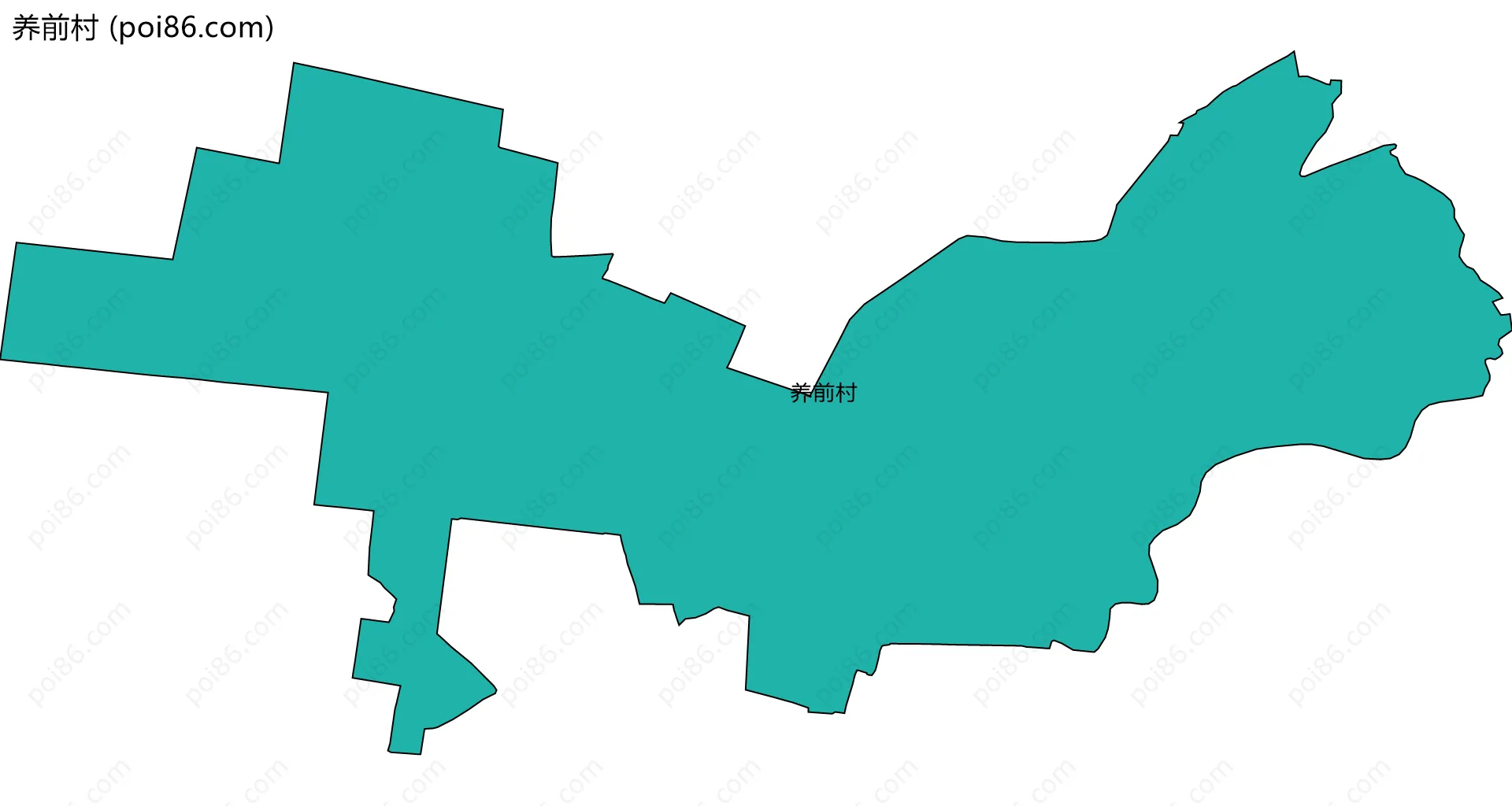 养前村边界地图