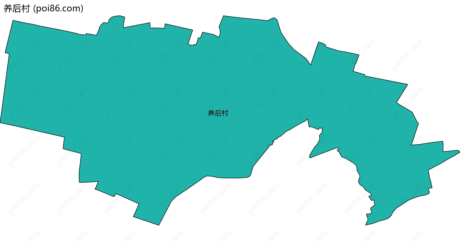 养后村边界地图