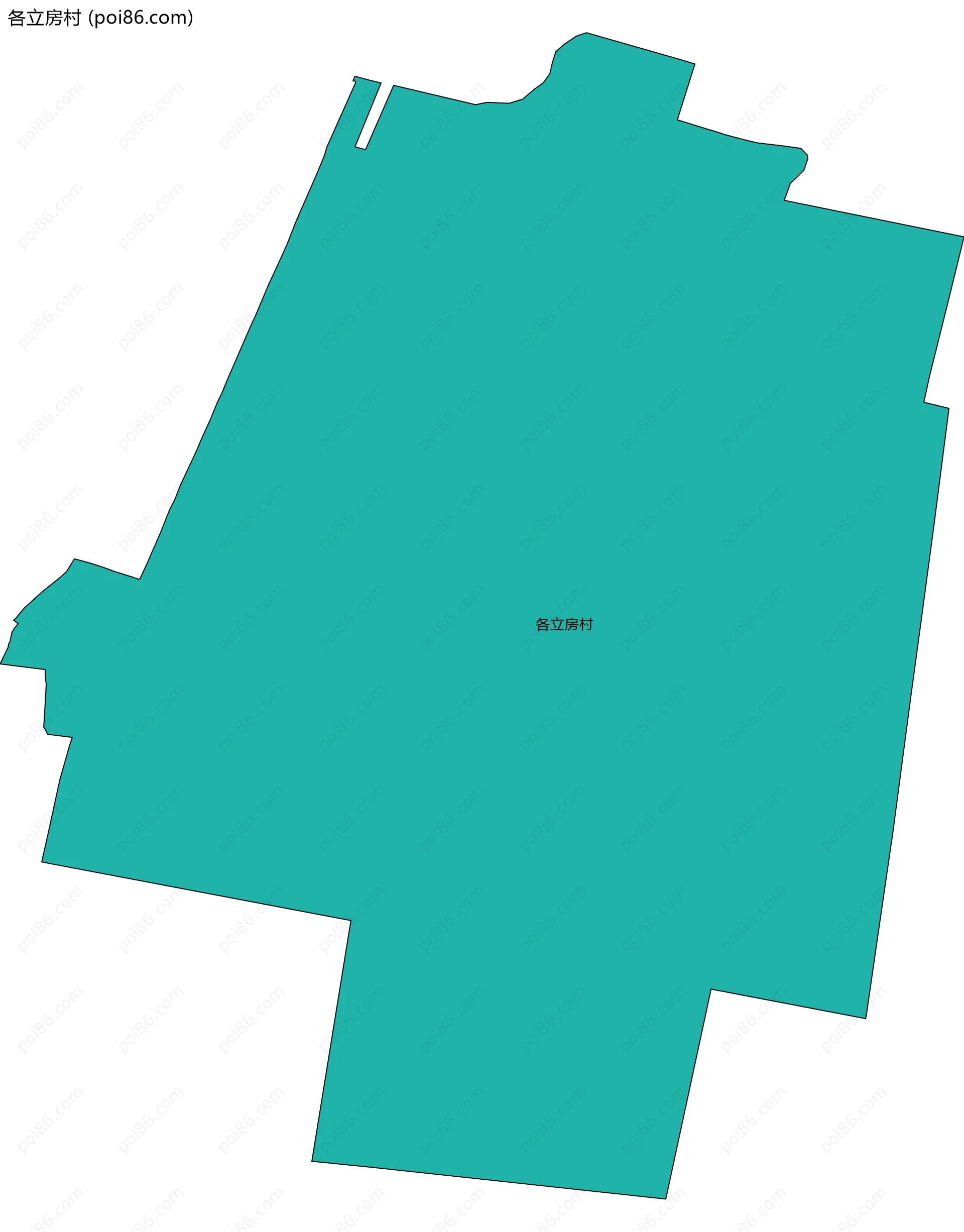 各立房村边界地图