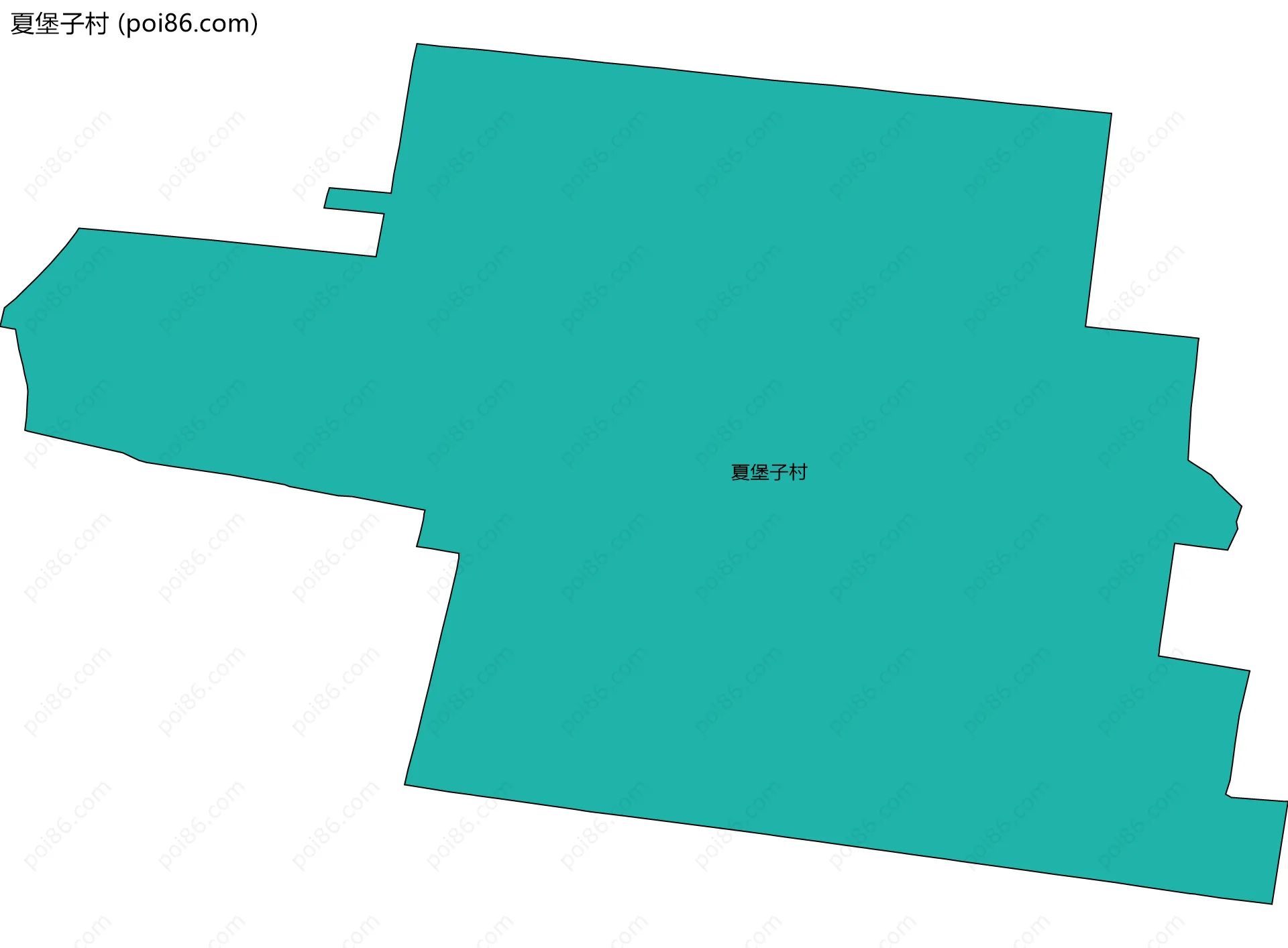 夏堡子村边界地图