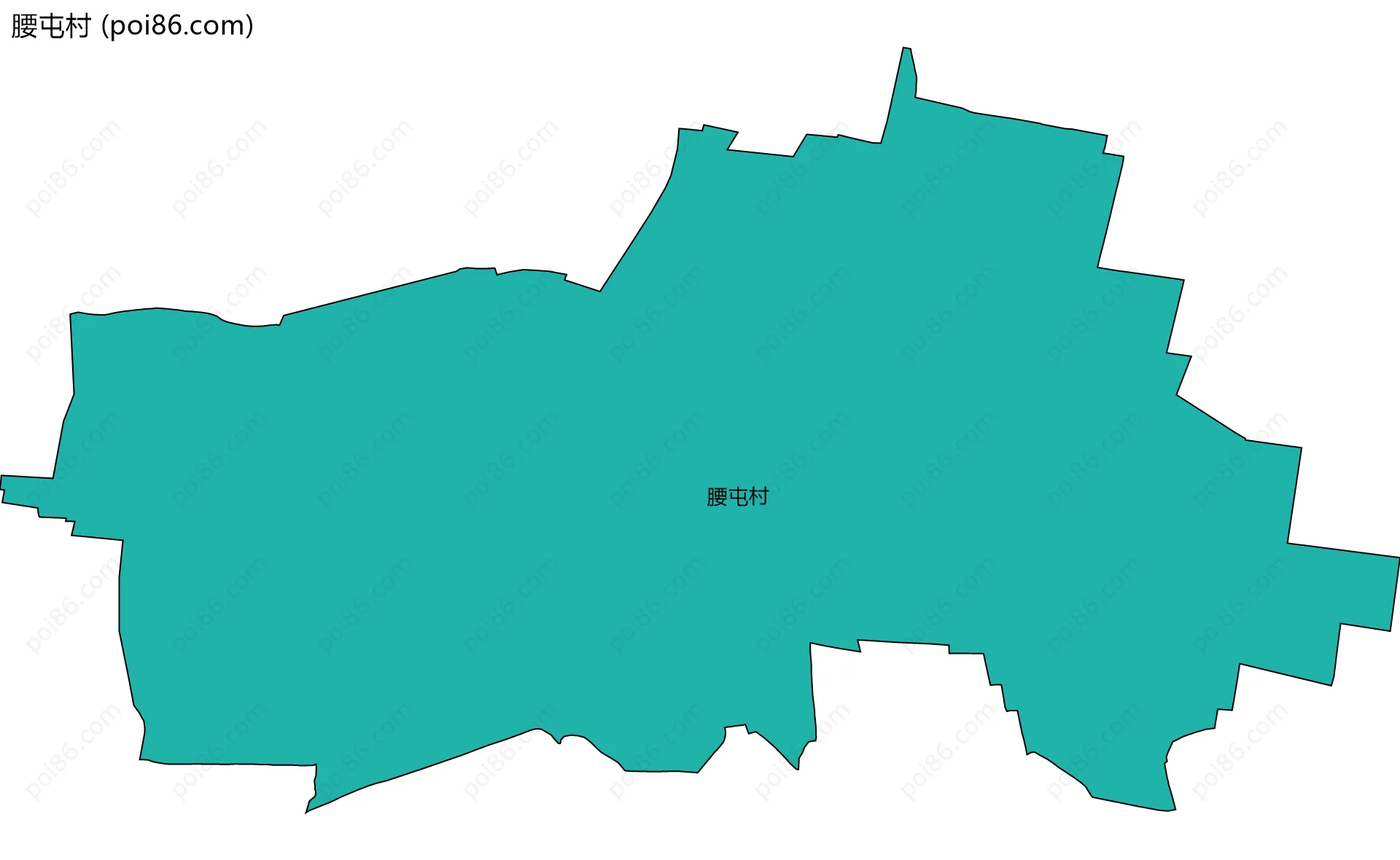 腰屯村边界地图