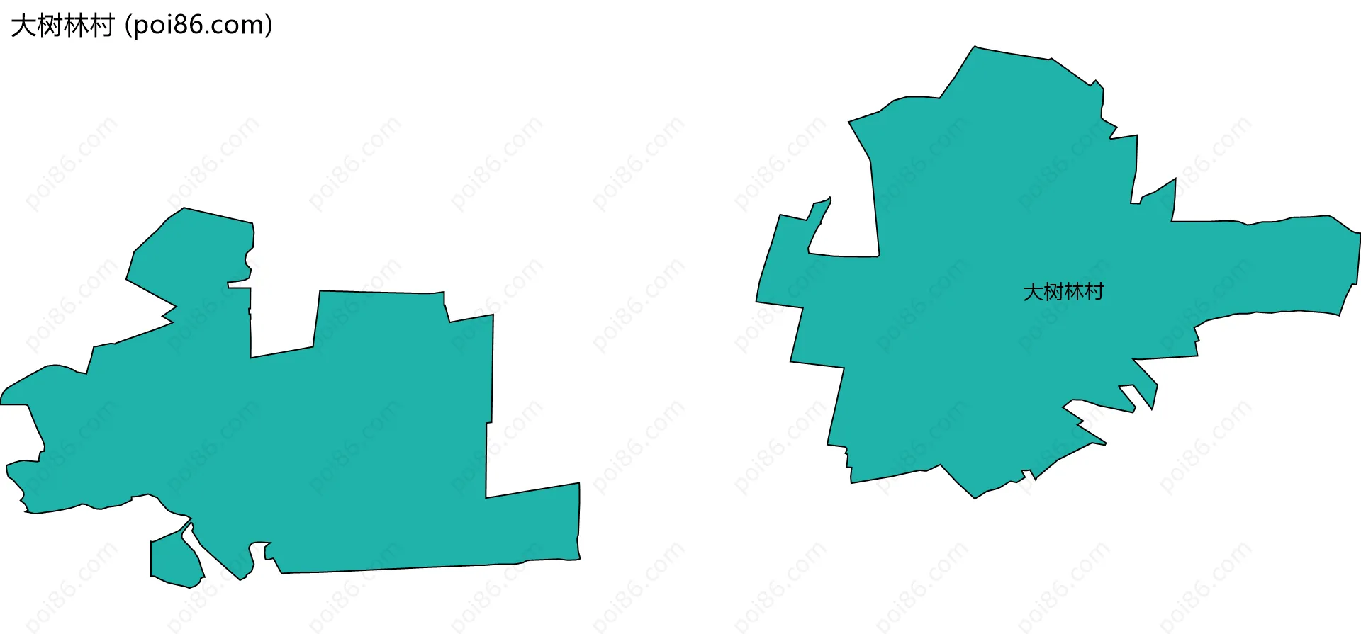 大树林村边界地图