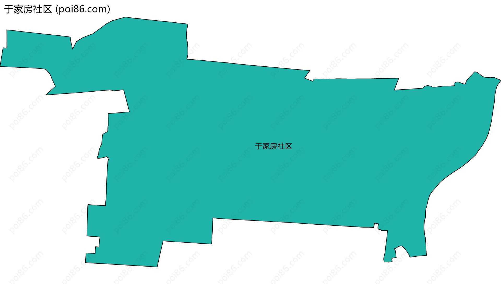 于家房社区边界地图