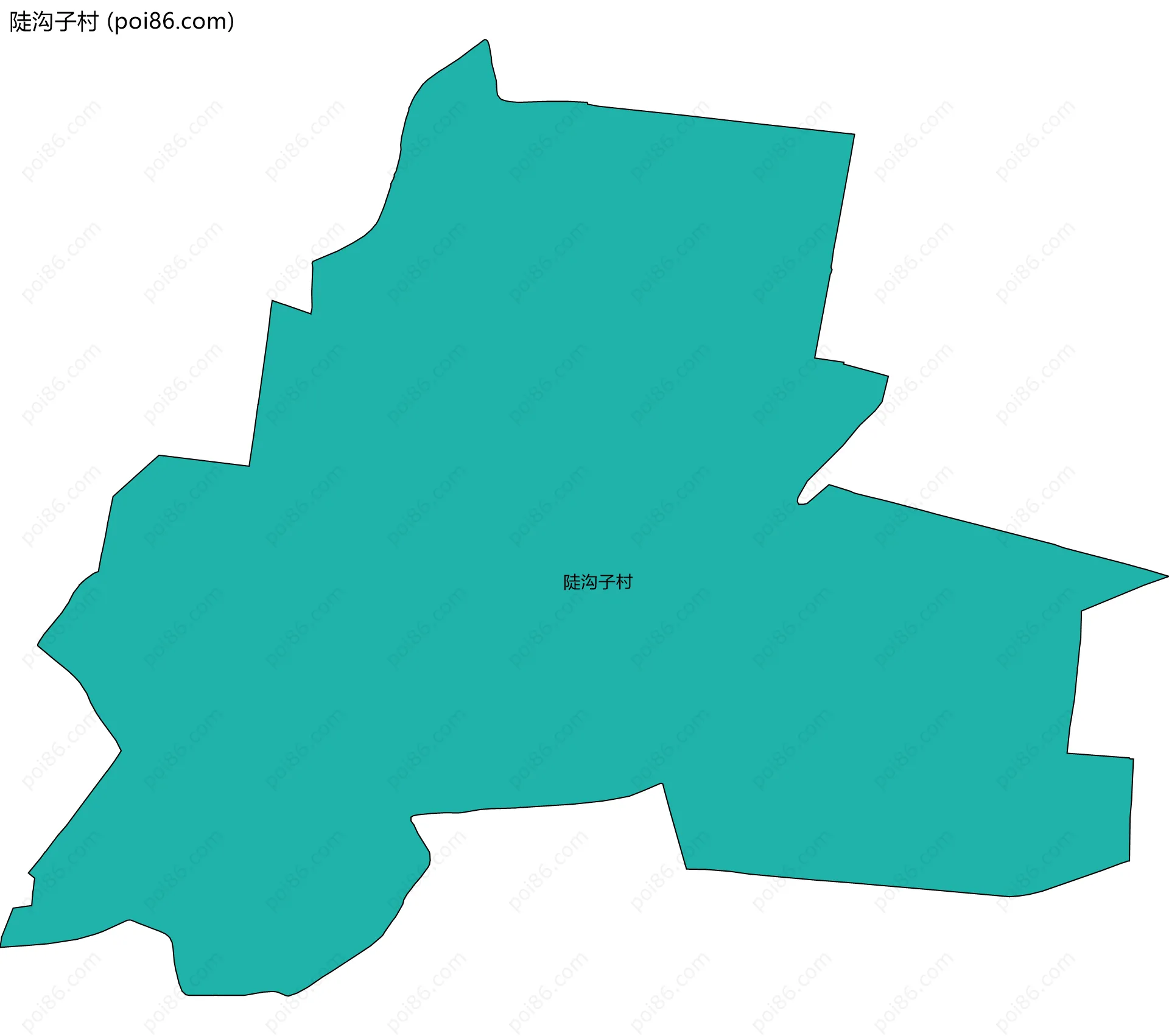 陡沟子村边界地图