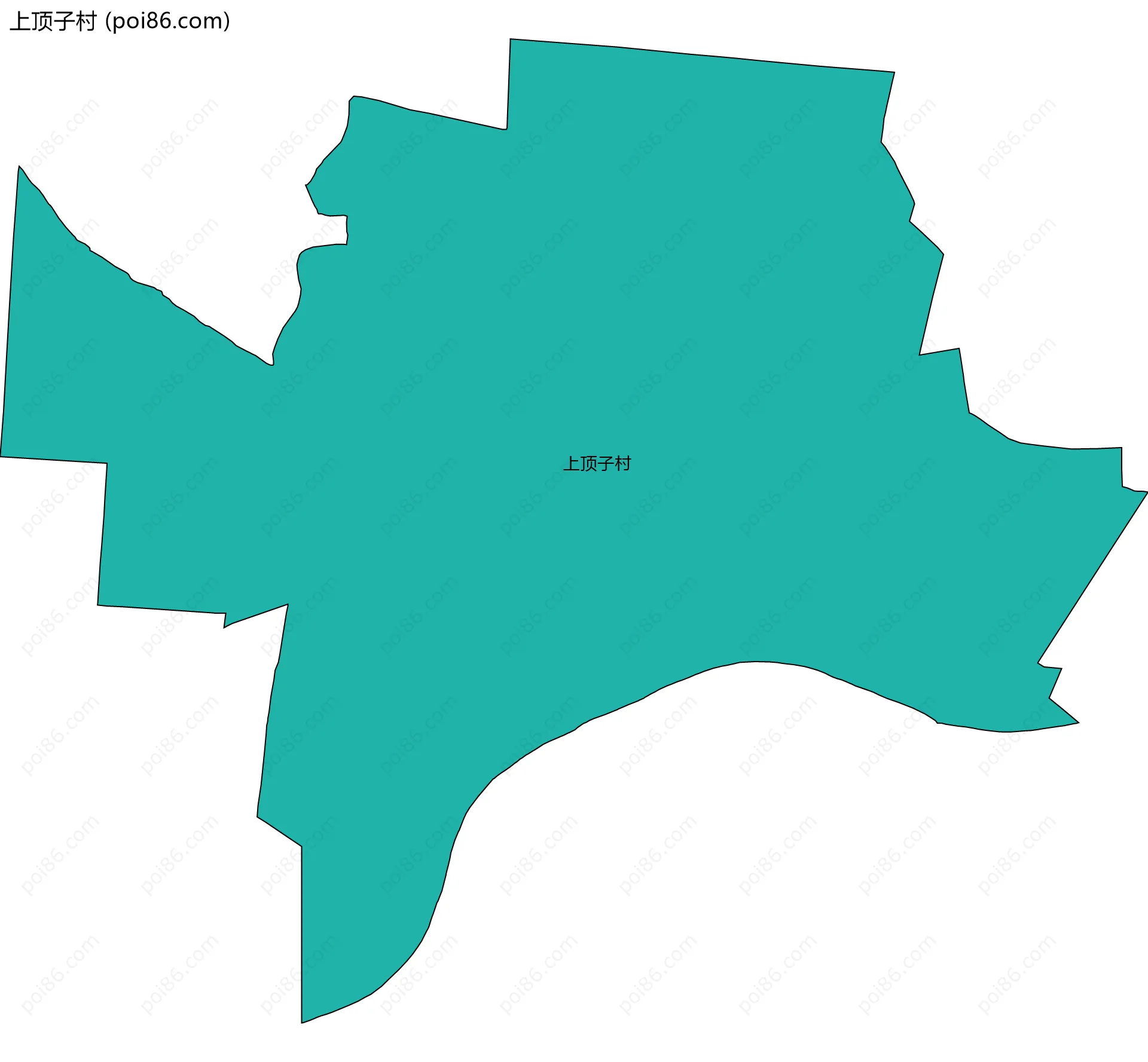 上顶子村边界地图