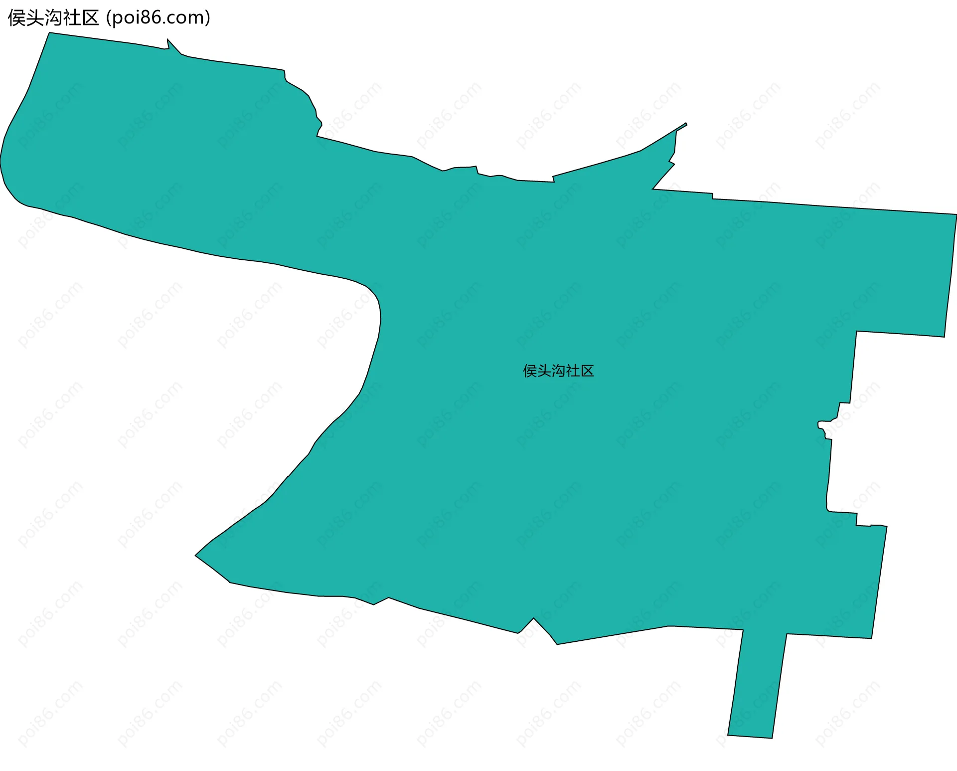 侯头沟社区边界地图