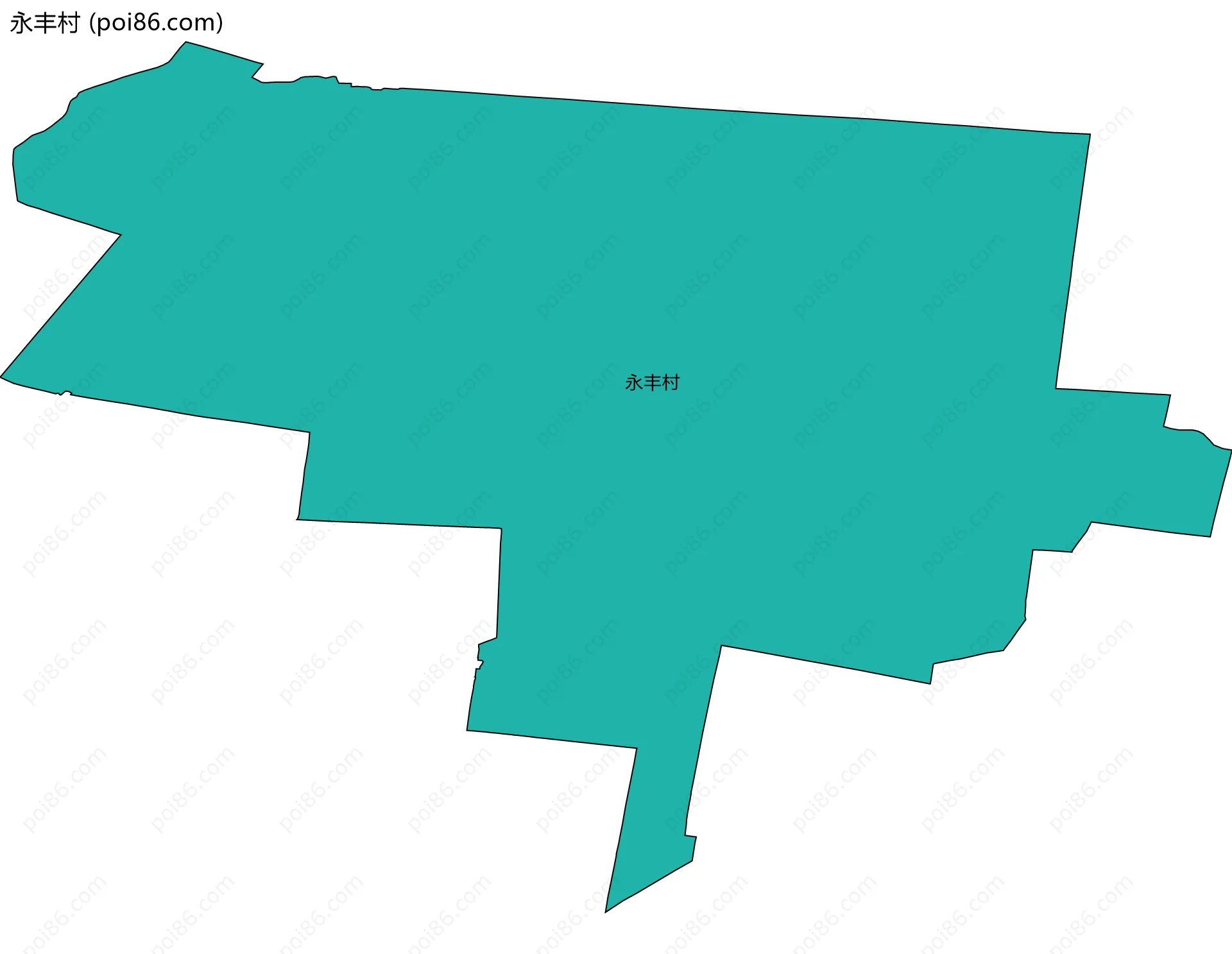 永丰村边界地图