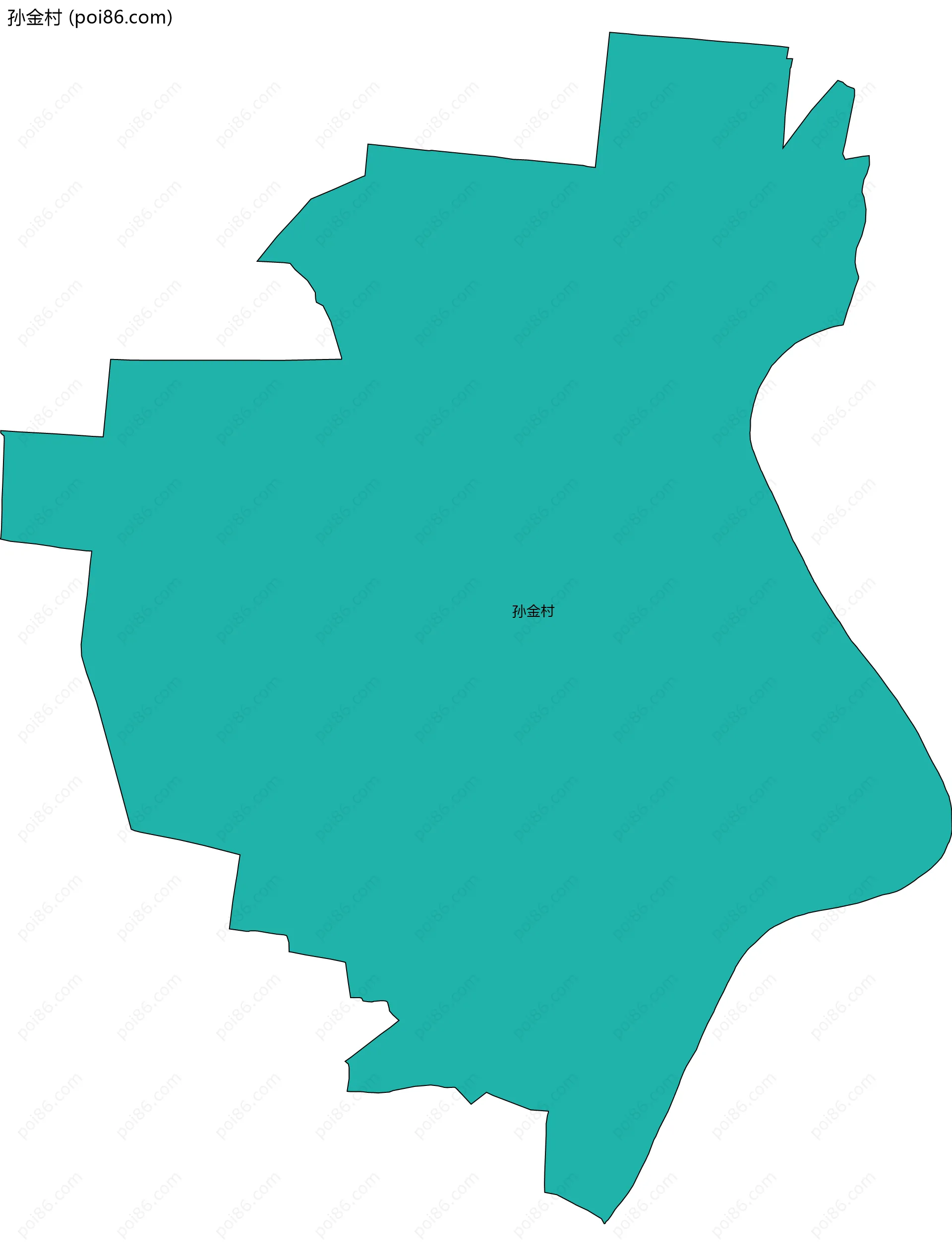 孙金村边界地图