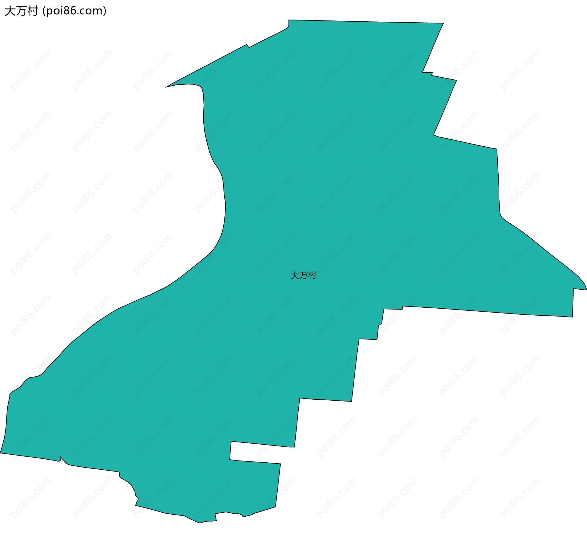 大万村边界地图