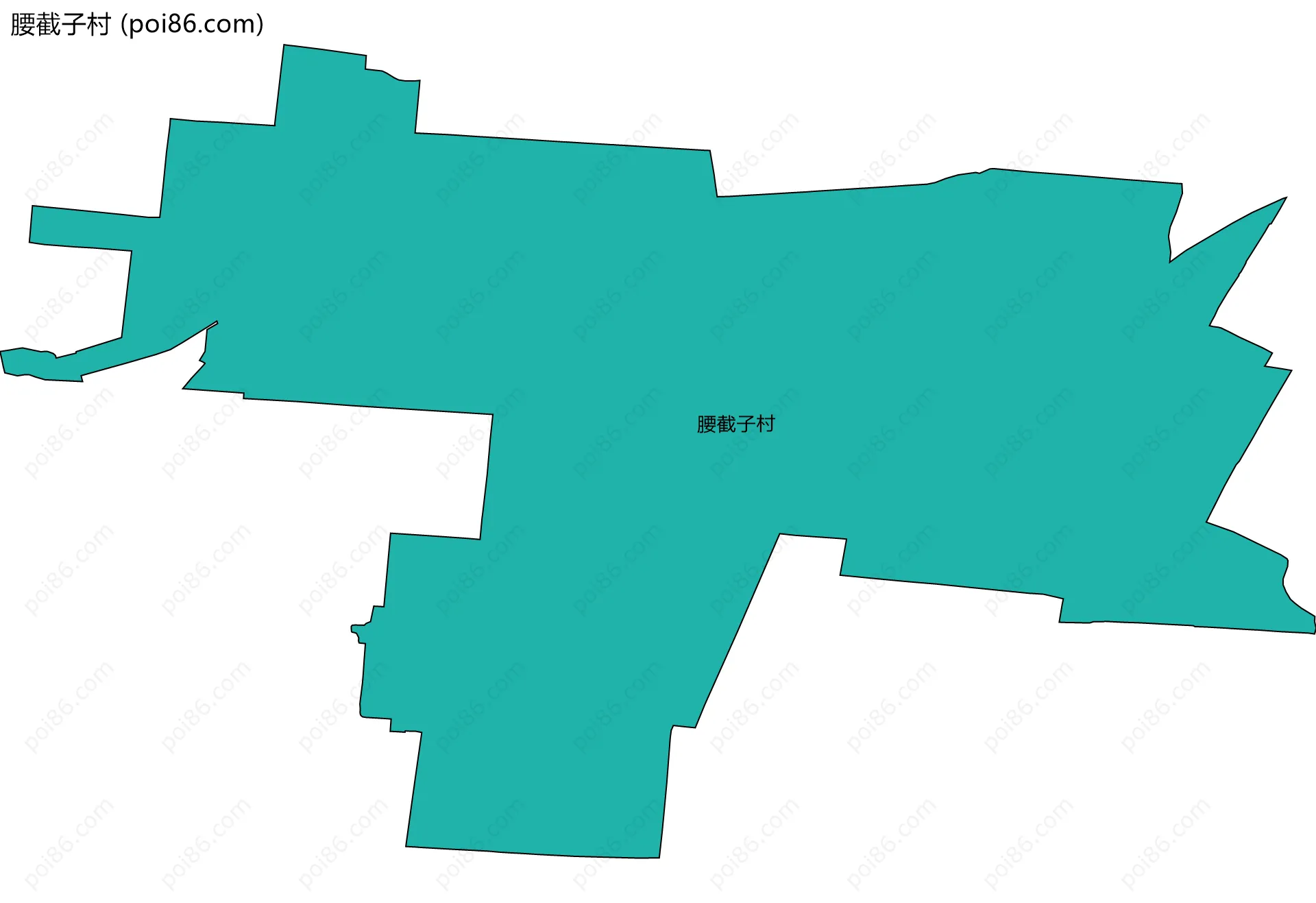 腰截子村边界地图