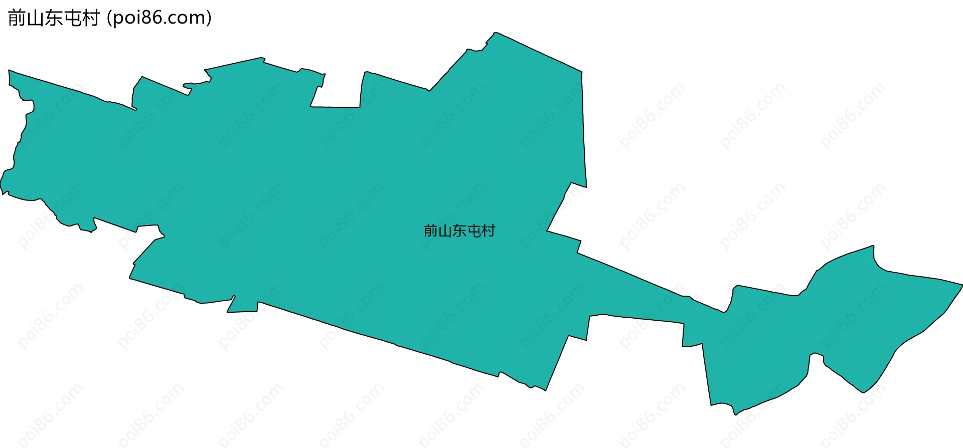 前山东屯村边界地图