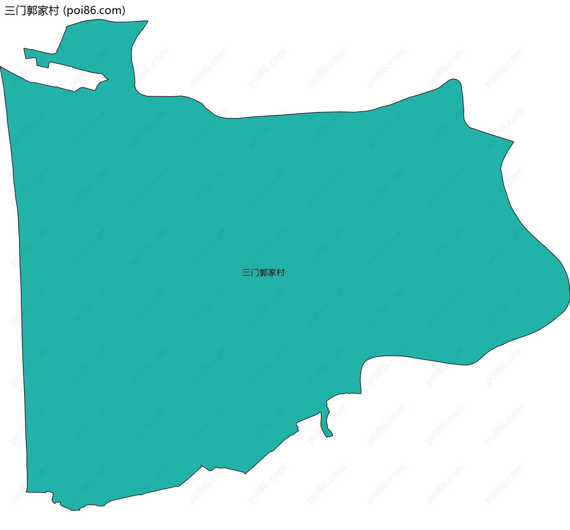 三门郭家村边界地图